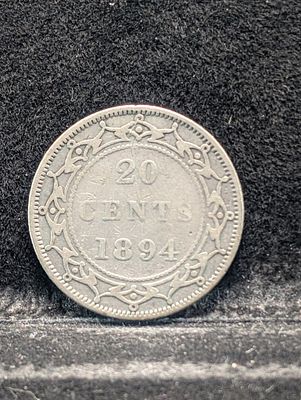 1894 Newfoundland 20 Cents Coin Condition PLEASE NOTE Some coins may have a grade on the 