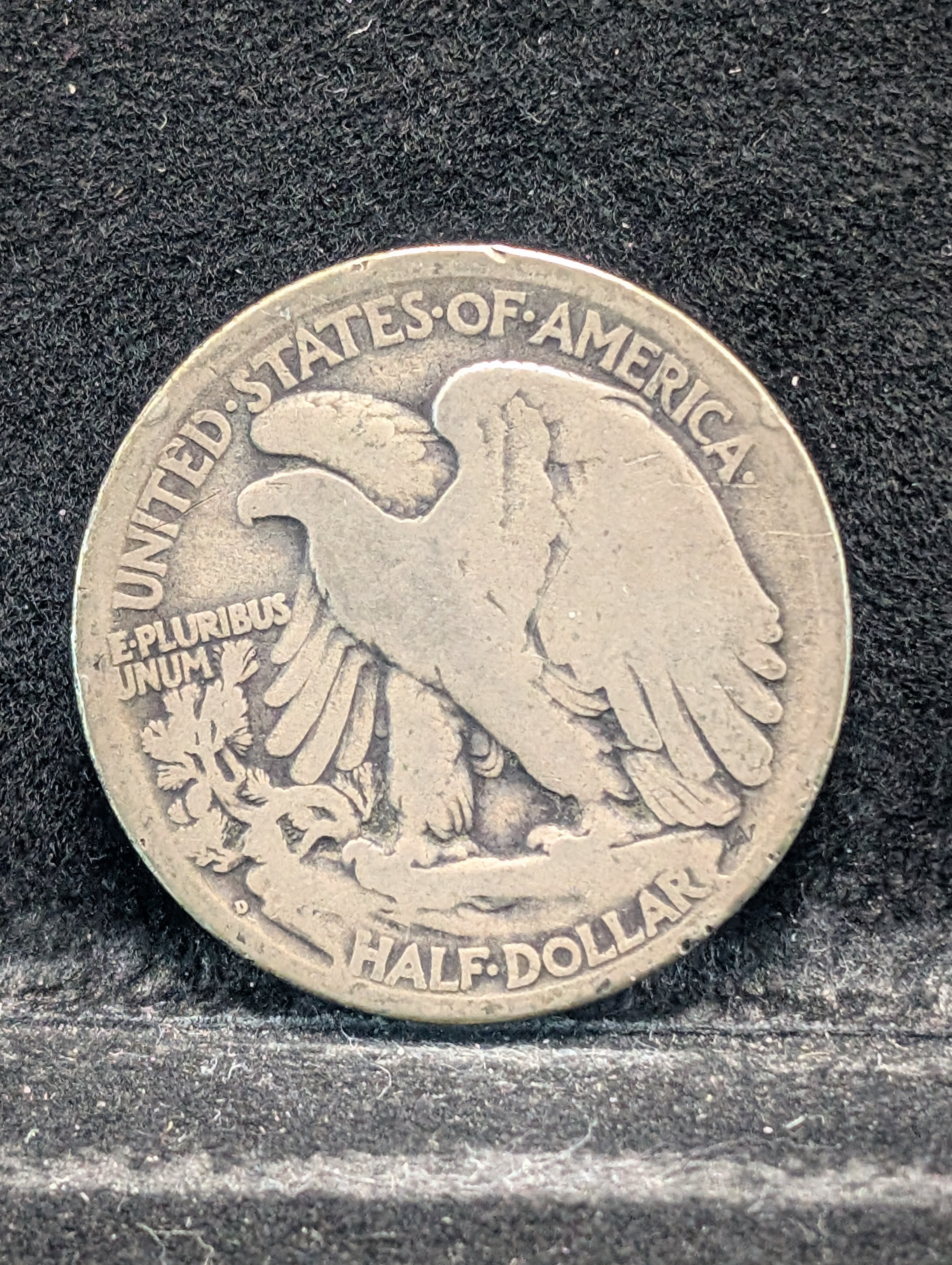 1919-D Walking Liberty Half Dollar, 90% Silver
