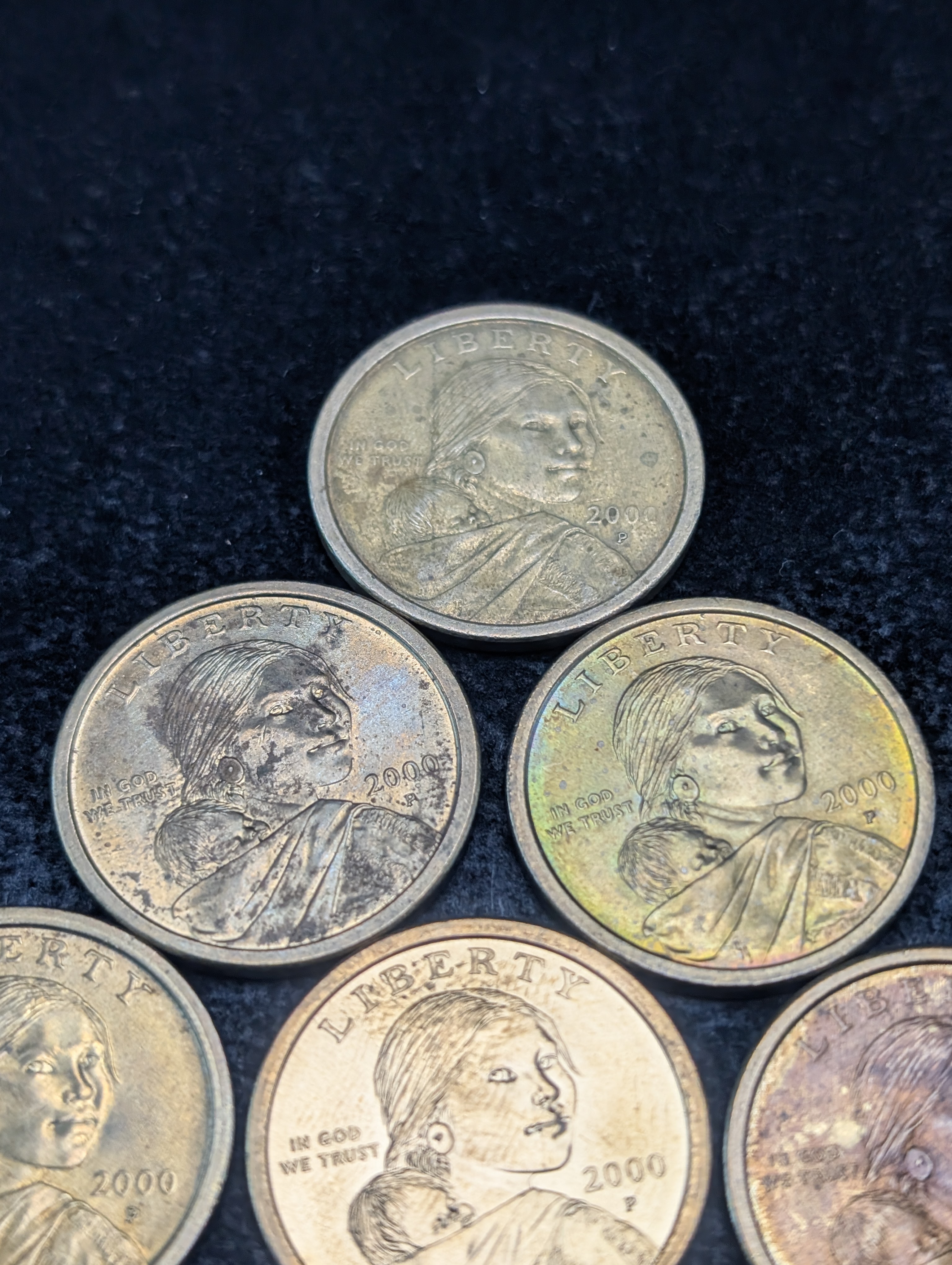 (9) 2000-P & (3) 2000-D Sacagawea One Dollar Coins