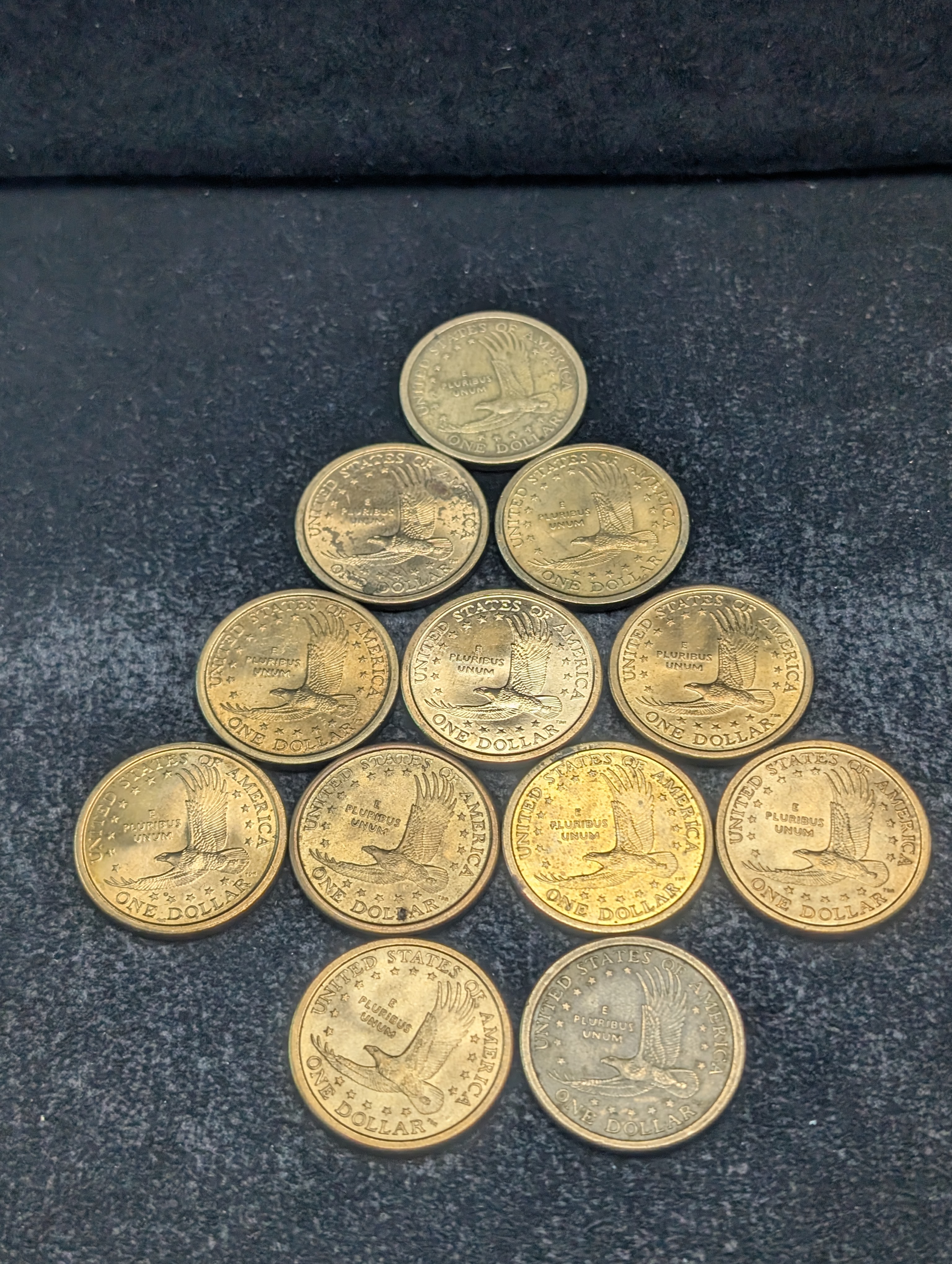 (9) 2000-P & (3) 2000-D Sacagawea One Dollar Coins