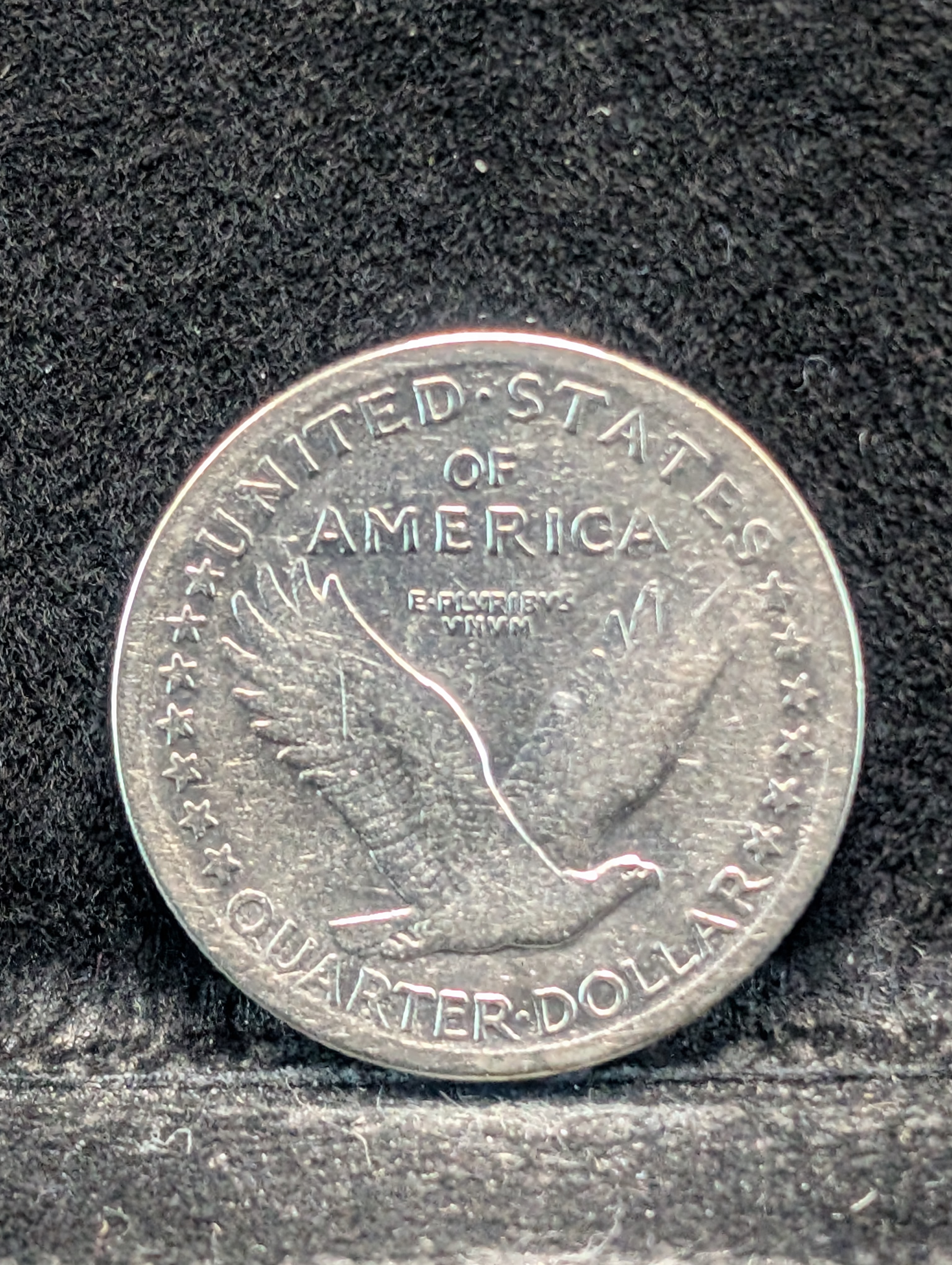 1917-P Standing Liberty Quarter Type 2 Bare Breast Type, 90% Silver