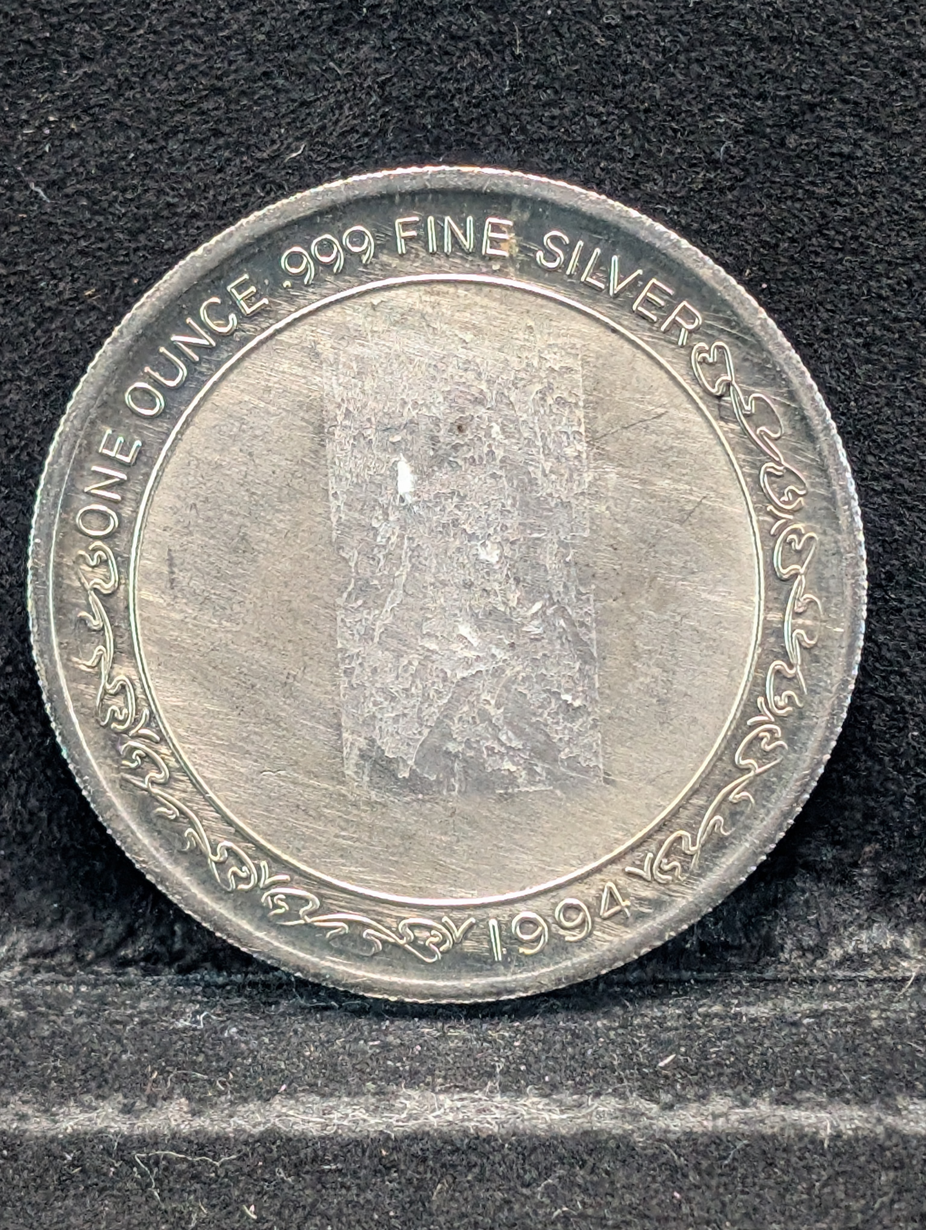 1994 25th Anniversary Silver Round, One Ounce, .999 Fine Silver