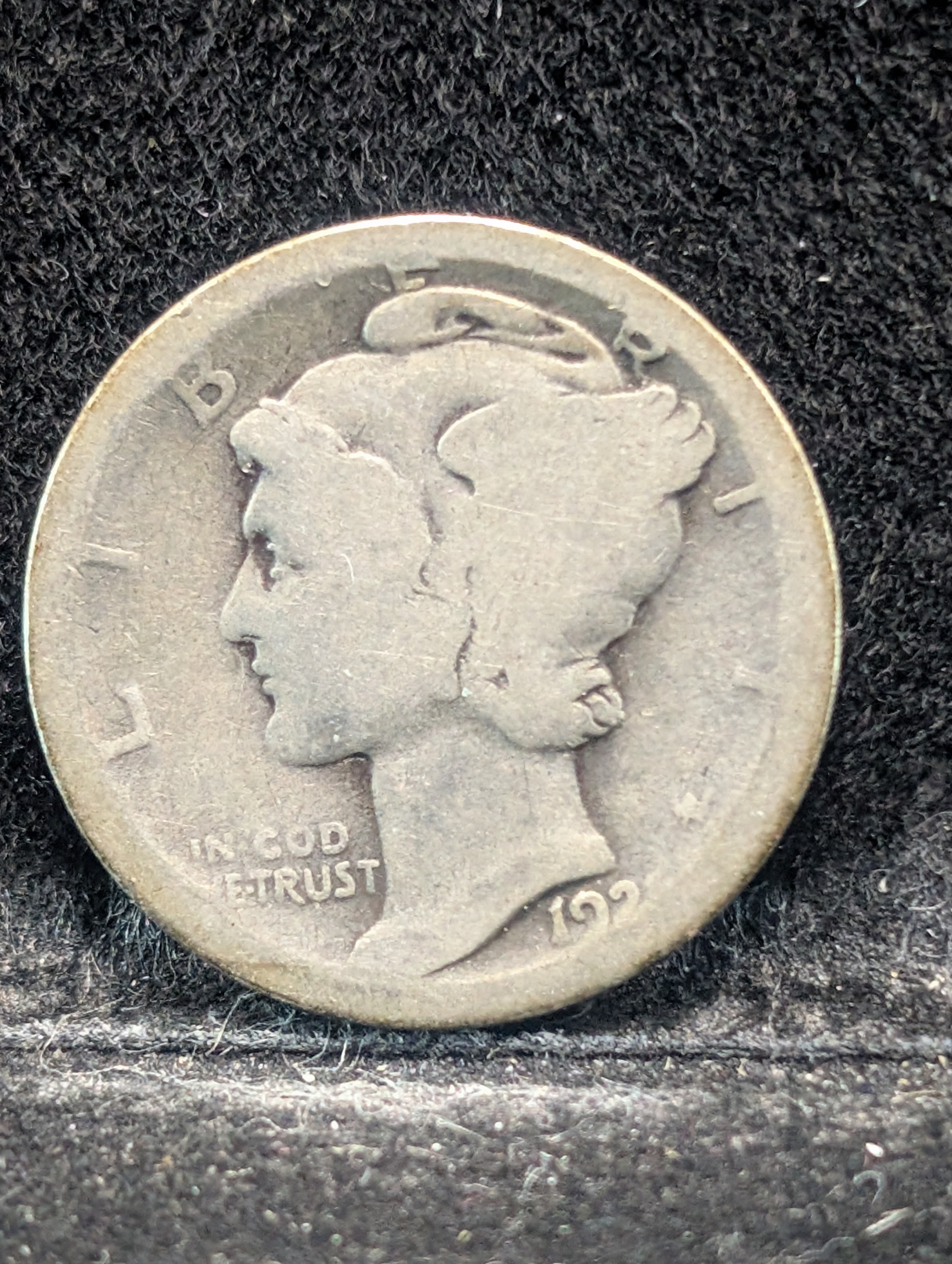 1921-P Mercury Dime, 90% Silver