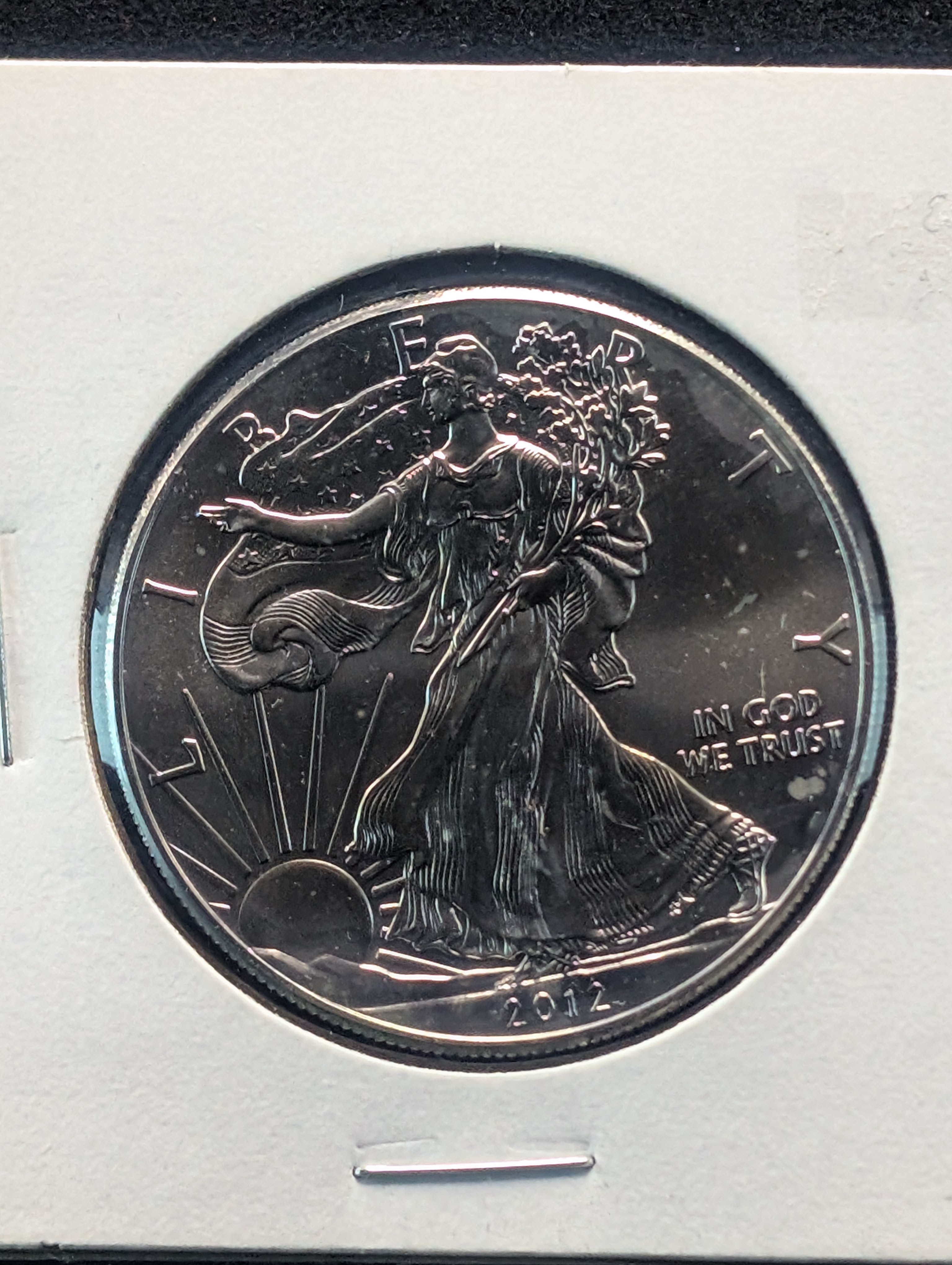 2012 American Silver Eagle, One Troy Ounce, .999 Fine Silver