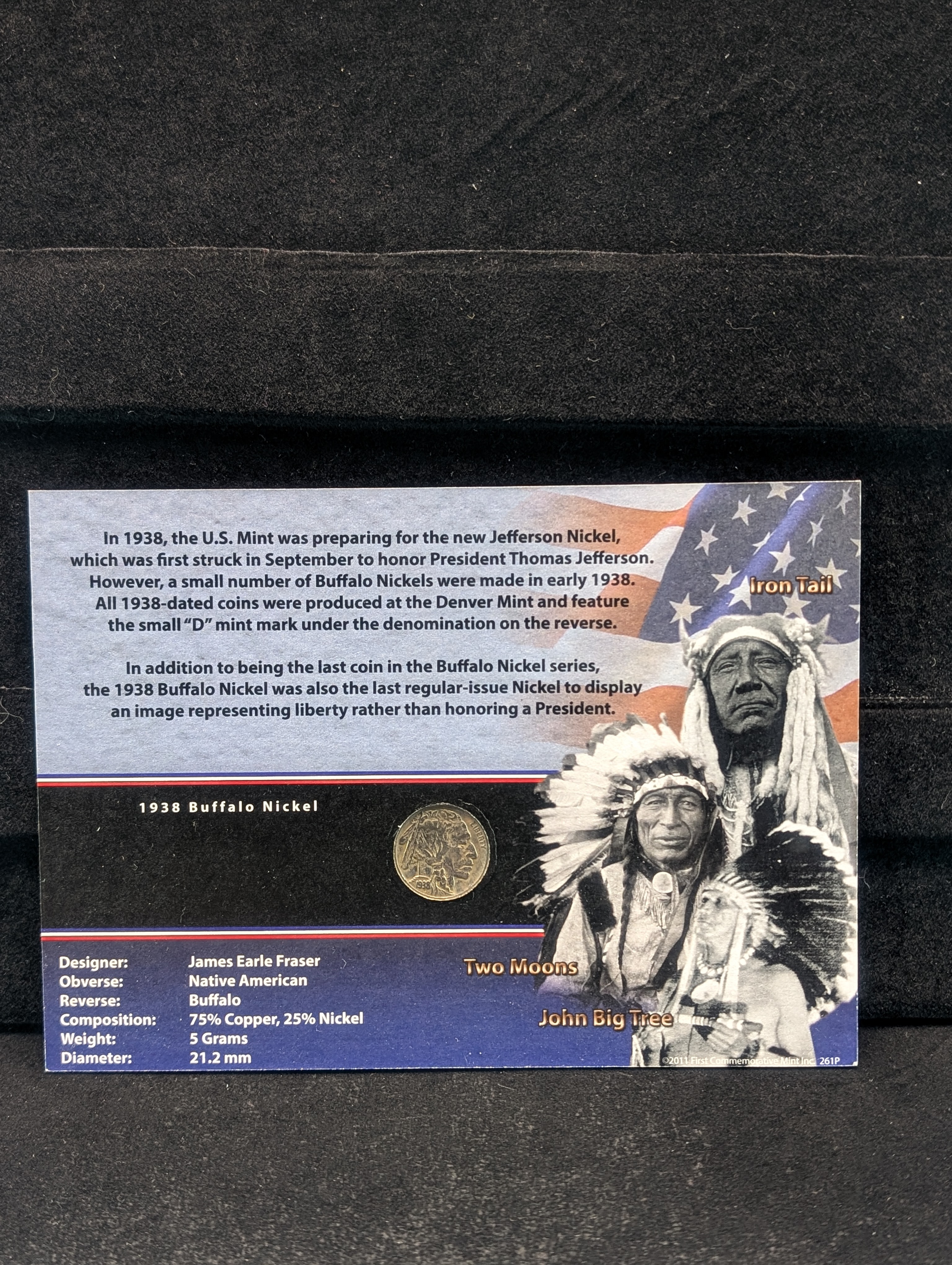 1938-D Buffalo Nickel, Key U.S. Coins With COA
