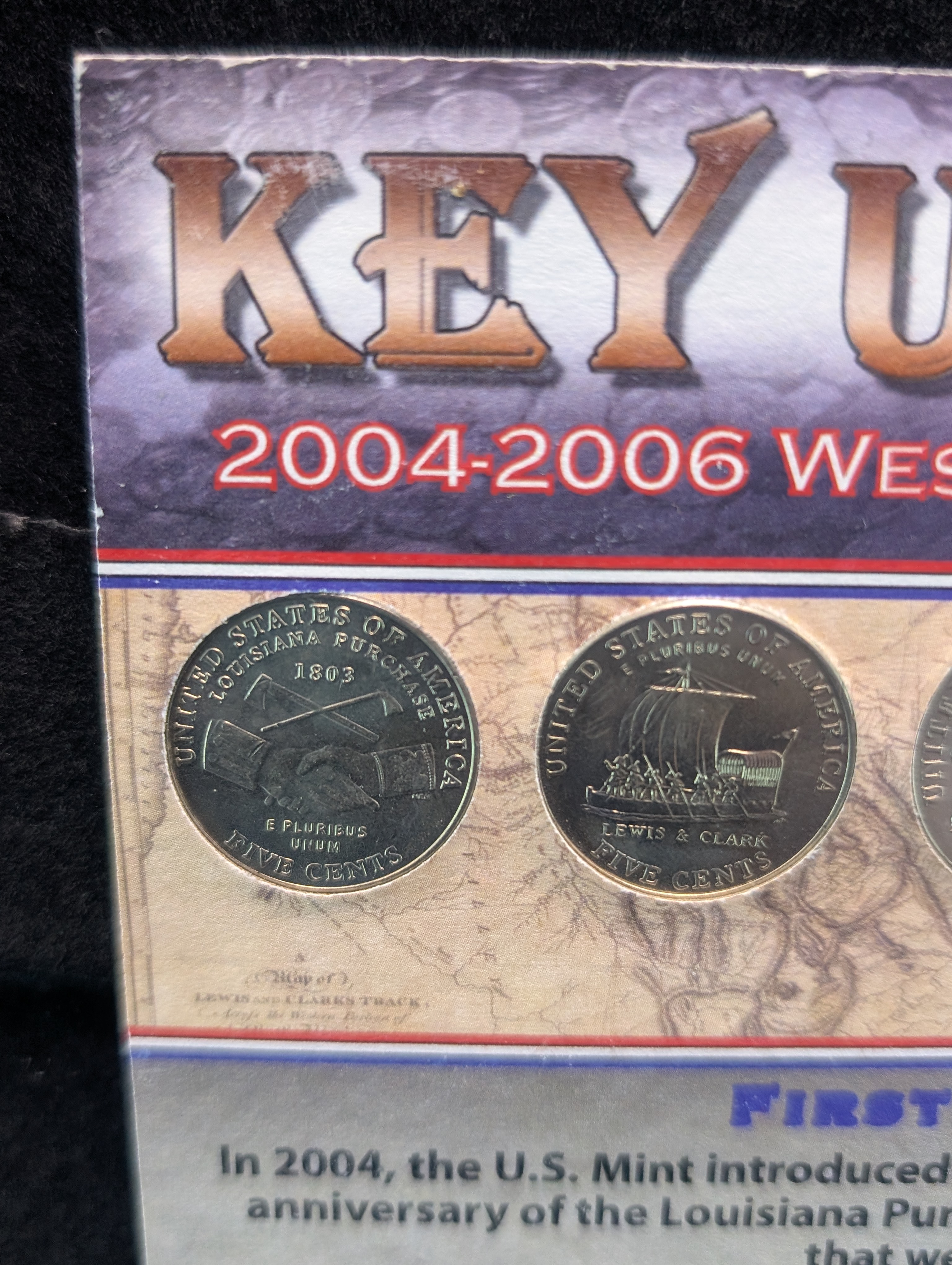 2004-2006 Westward Journey Jefferson Nickels, Key U.S. Coins With COA