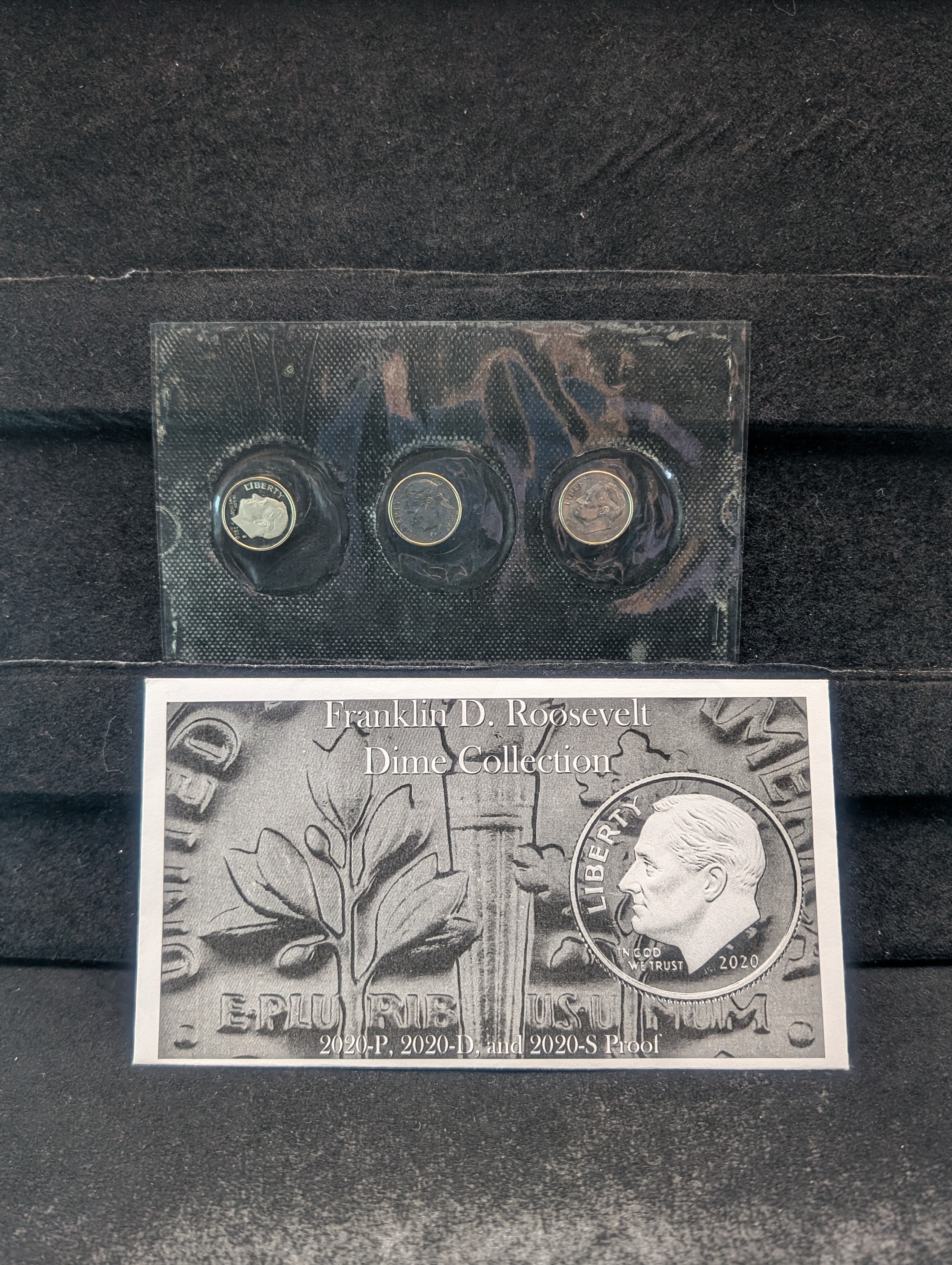 2020-P, 2020-D, & 2020-S Proof Roosevelt Dime Collection In OGP