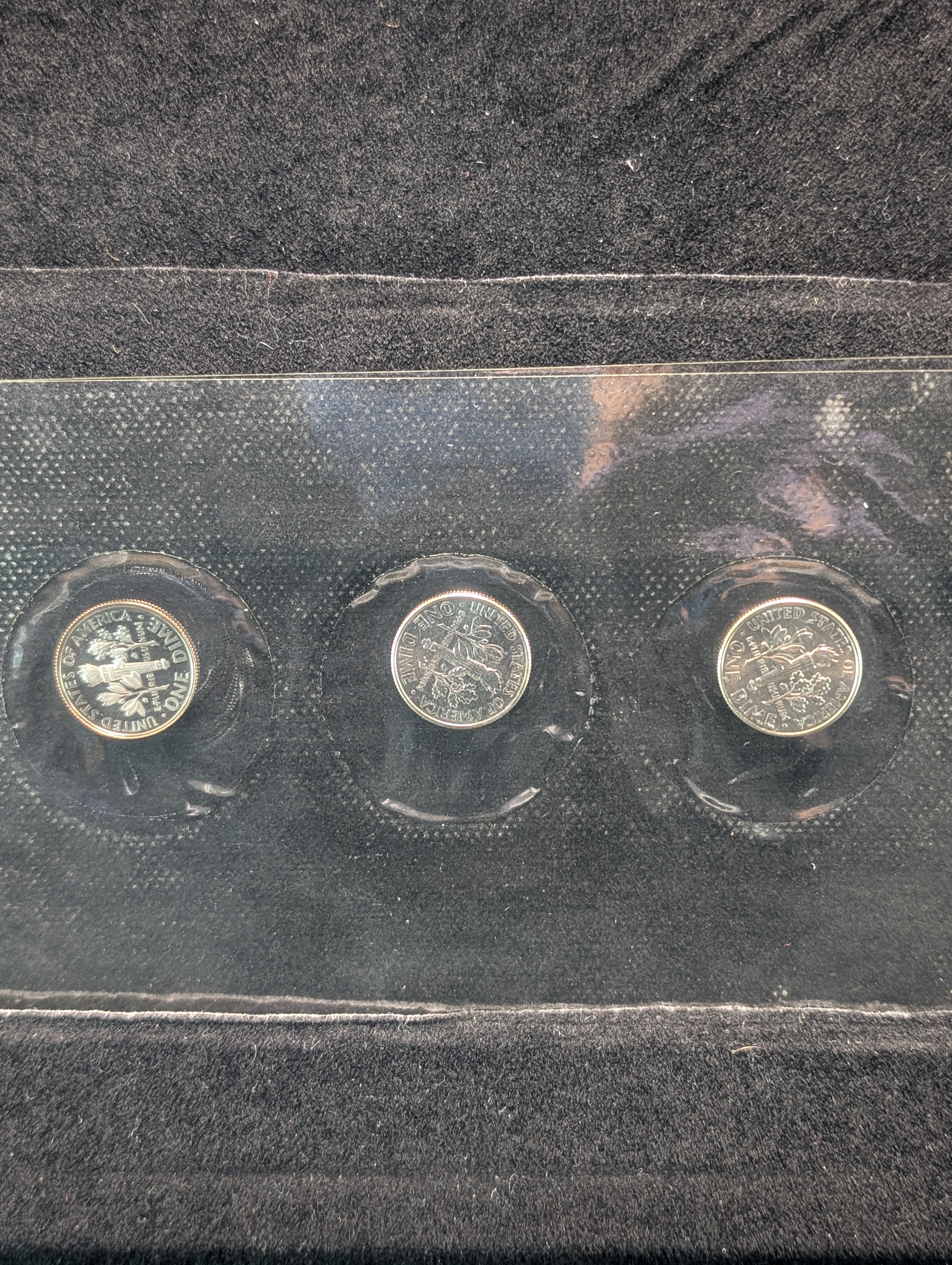2021-P, 2021-D, & 2021-S Proof Roosevelt Dime Collection In OGP