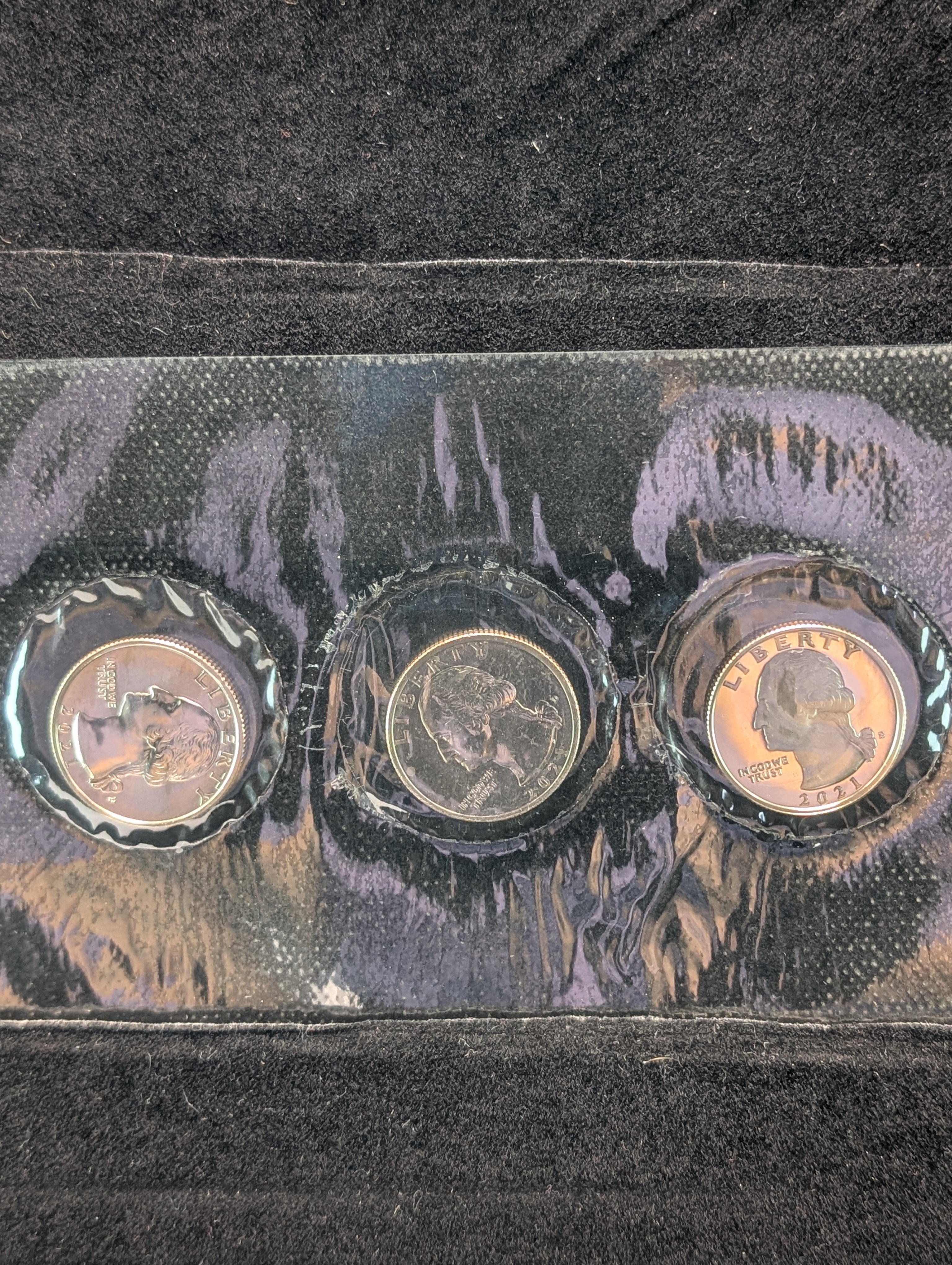 2021-P, 2021-D, & 2021-S Proof George Washington Crossing The Delaware Quarter Collection In OGP