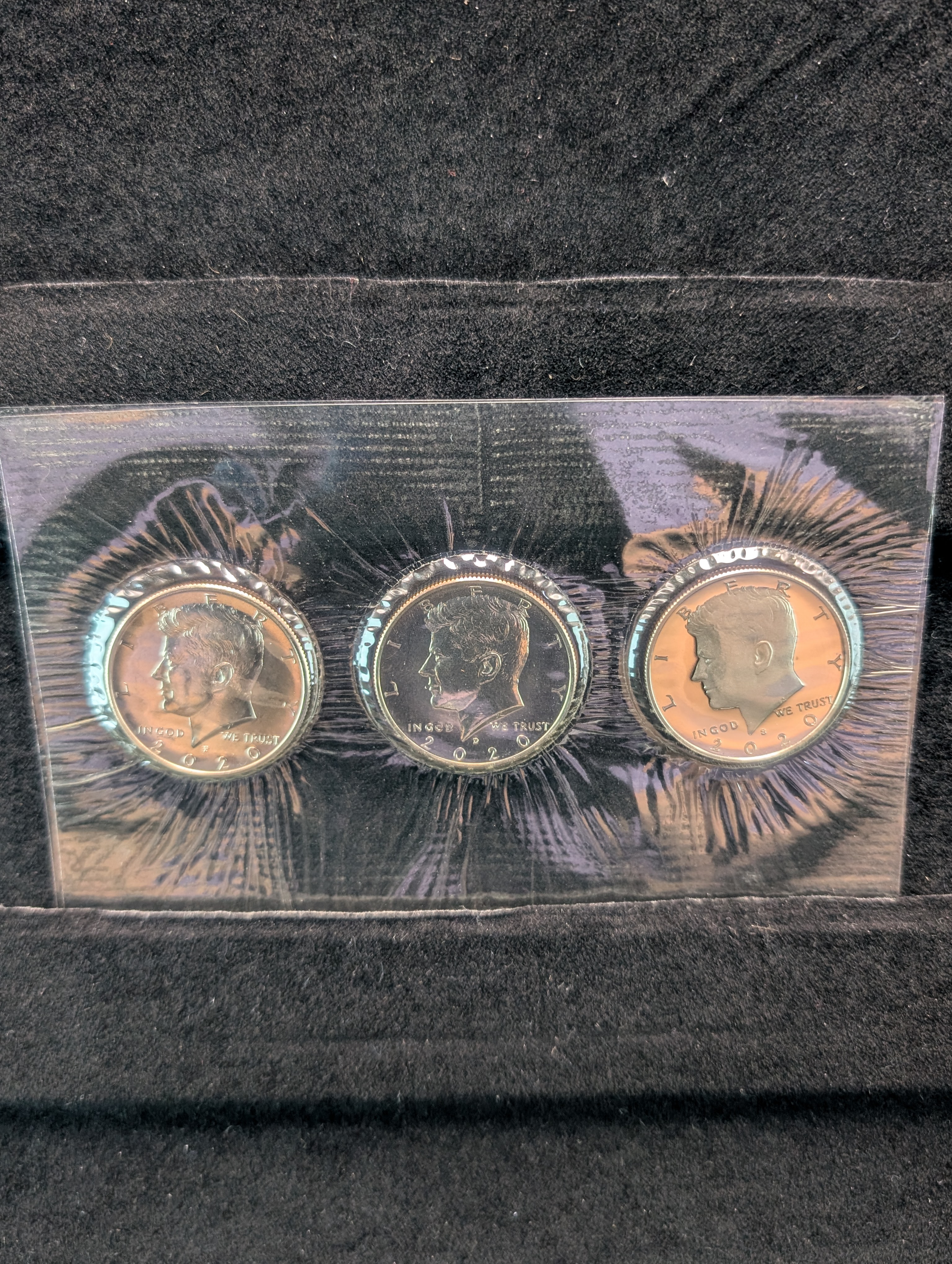 2020-P, 2020-D, & 2020-S Kennedy Half Dollar Collection In OGP