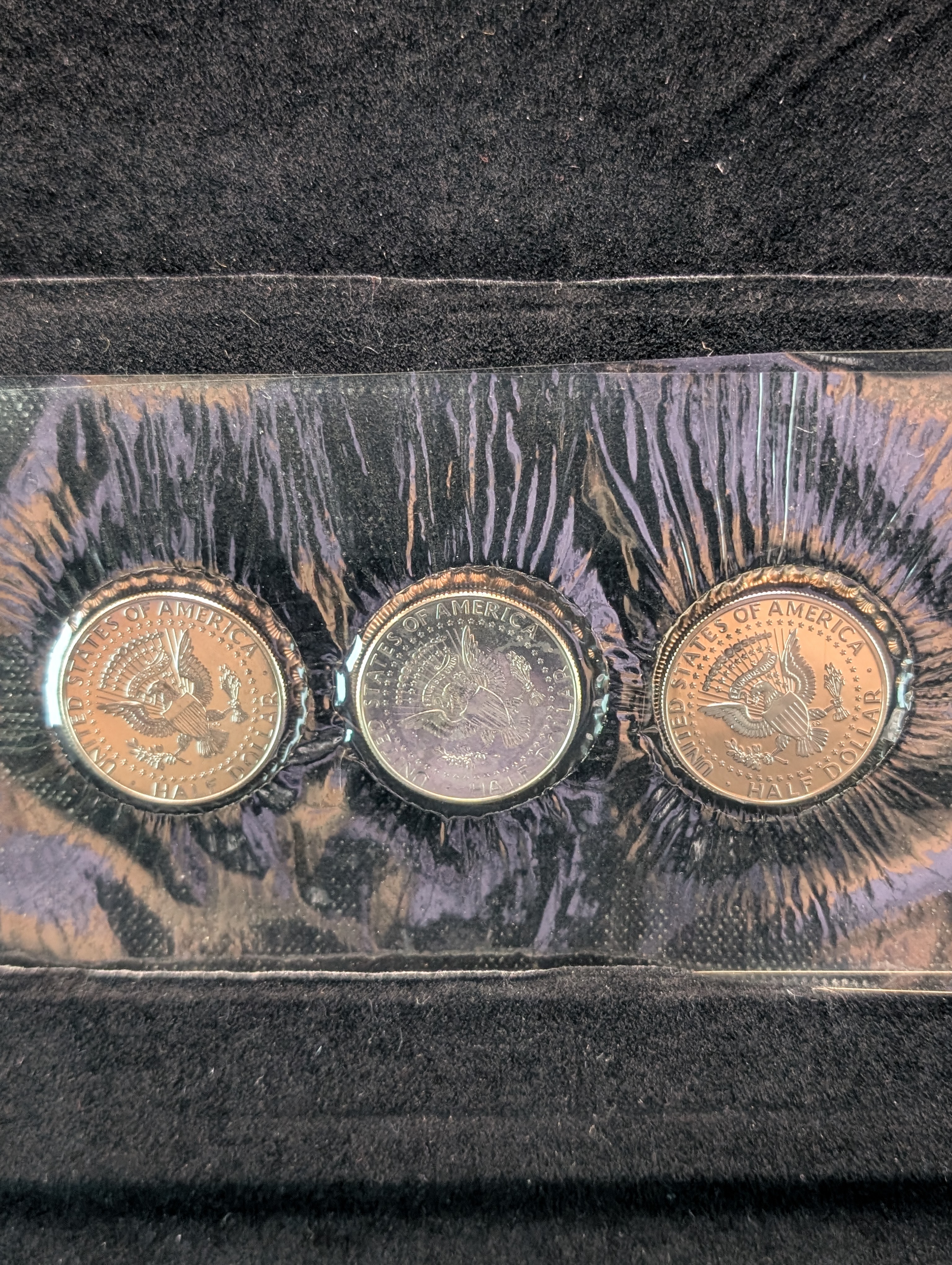 2021-P, 2021-D, & 2021-S Proof Kennedy Half Dollar Collection In OGP