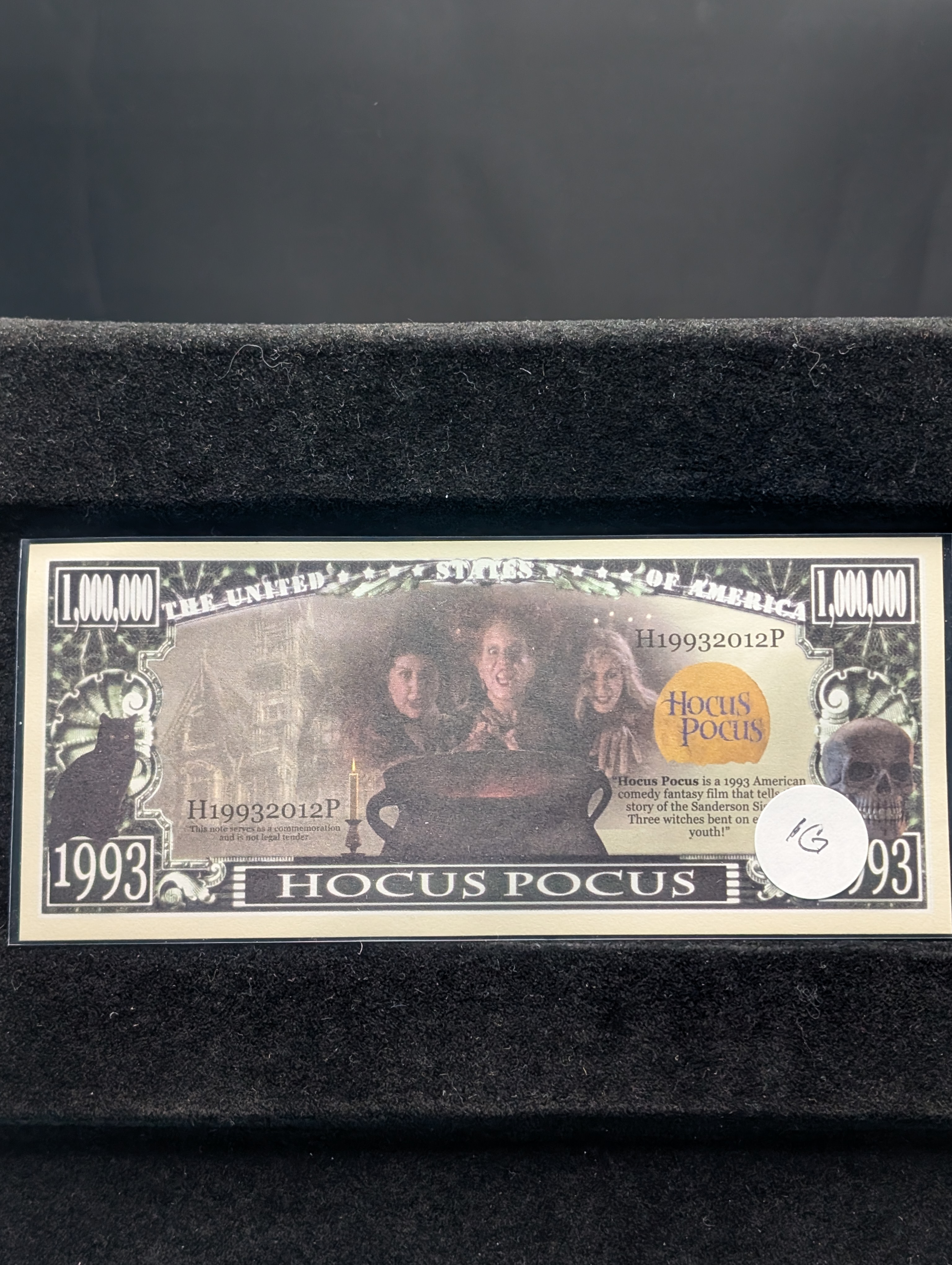 Hocus Pocus 1 Million Dollar Novelty Note
