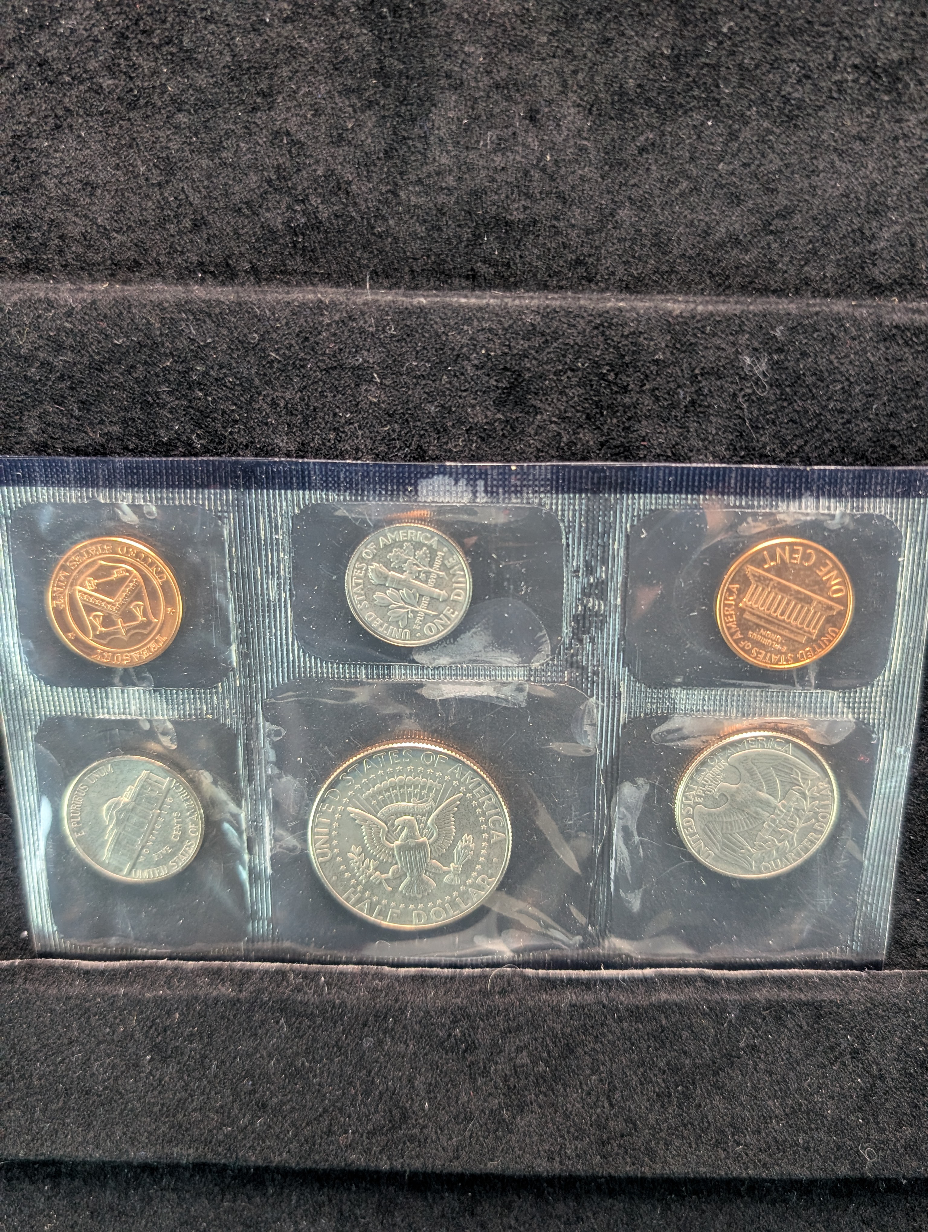 1987 P&D US Mint Uncirculated Coin Set; OGP/COA - 10 Coin Set