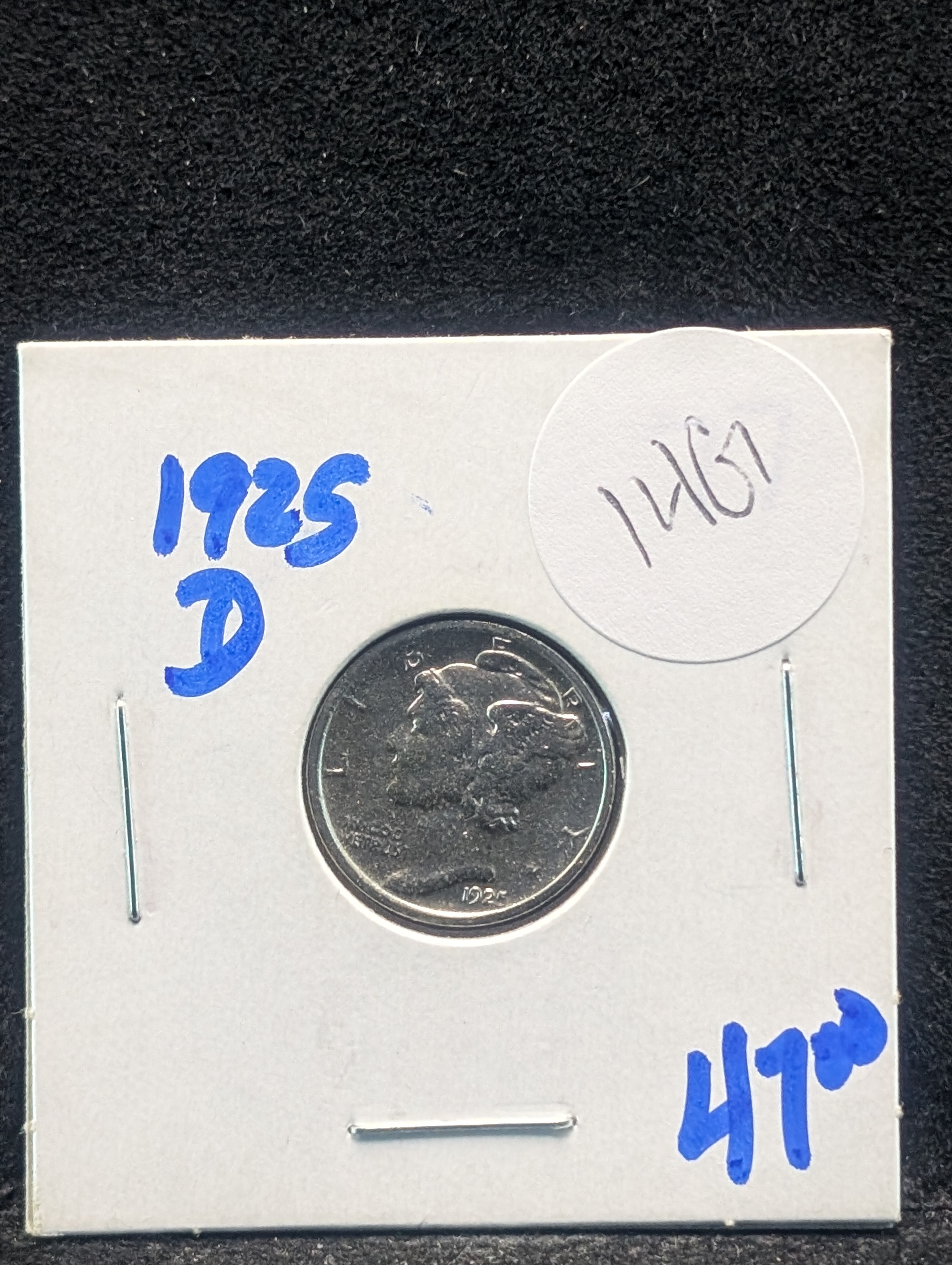 1925-D Mercury 90% Silver Dime