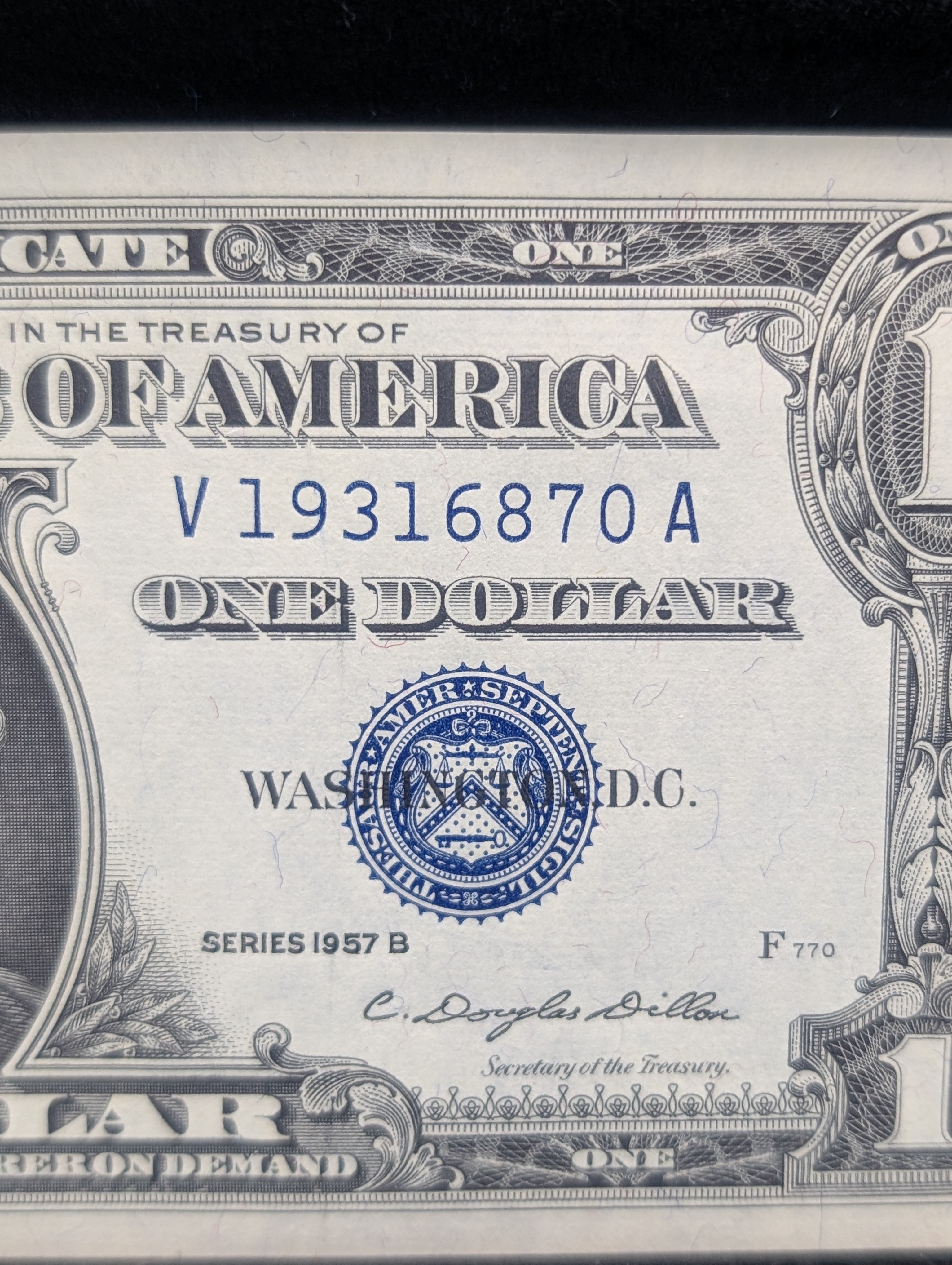 1957-B Series CRISP Blue Seal $1 Silver Certificate