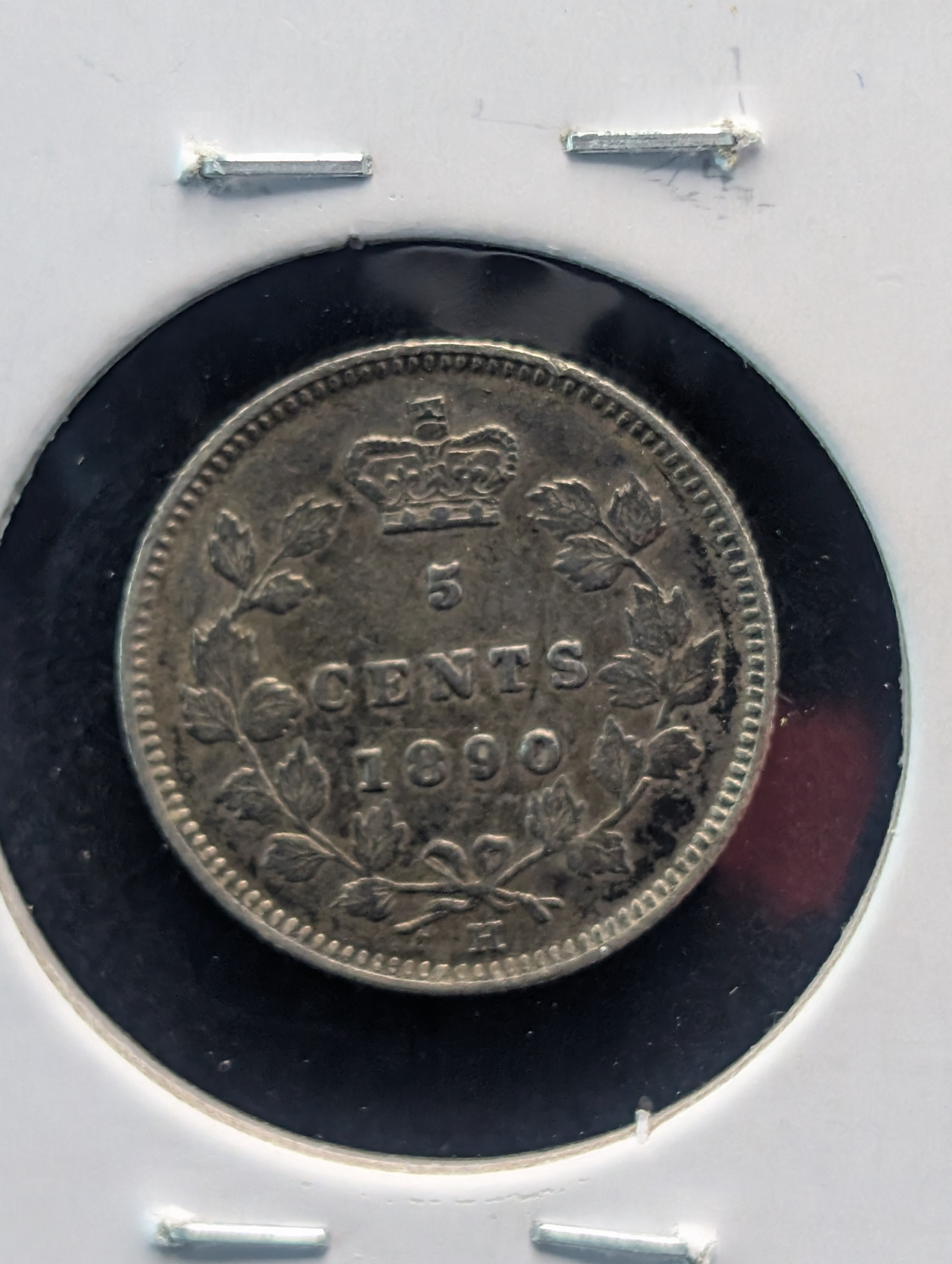 1890H Canada 5c. 92.5% Silver