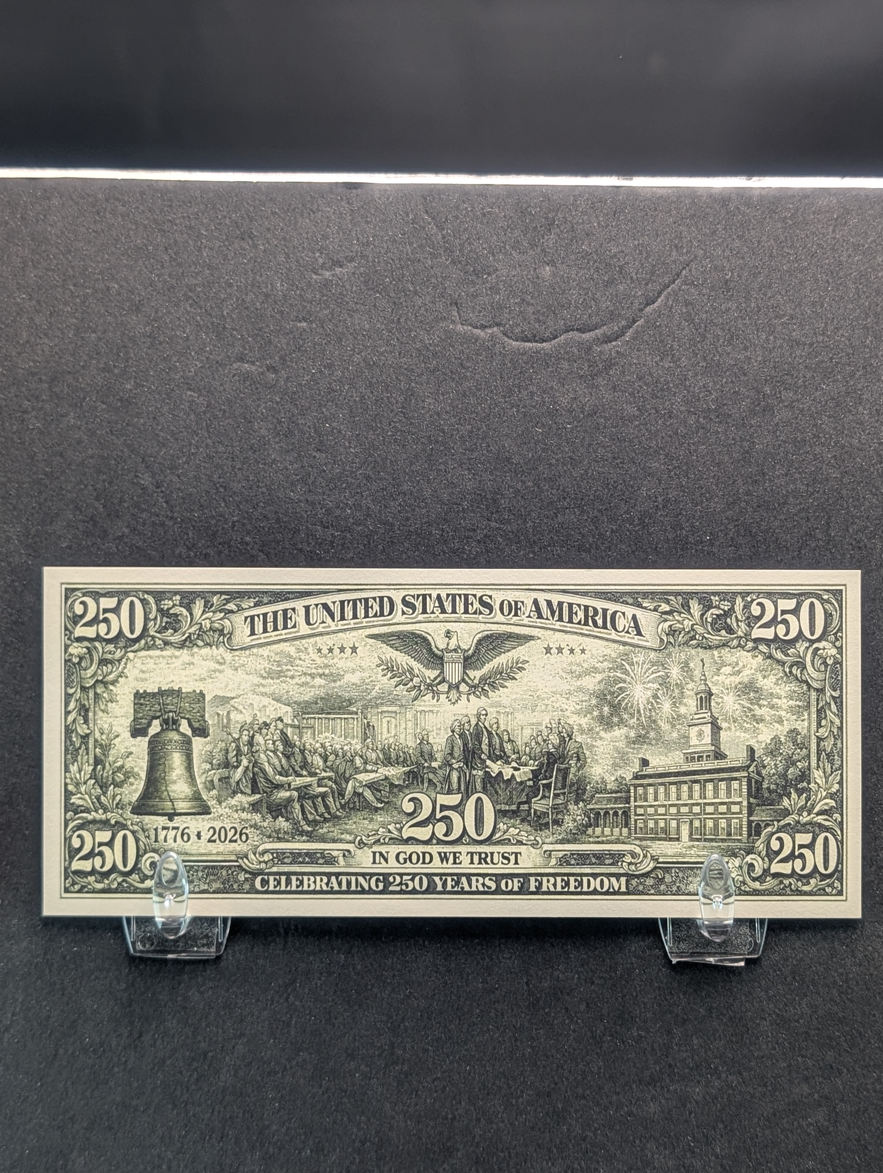 Donald Trump 45/47 250th Anniversary Novelty Note