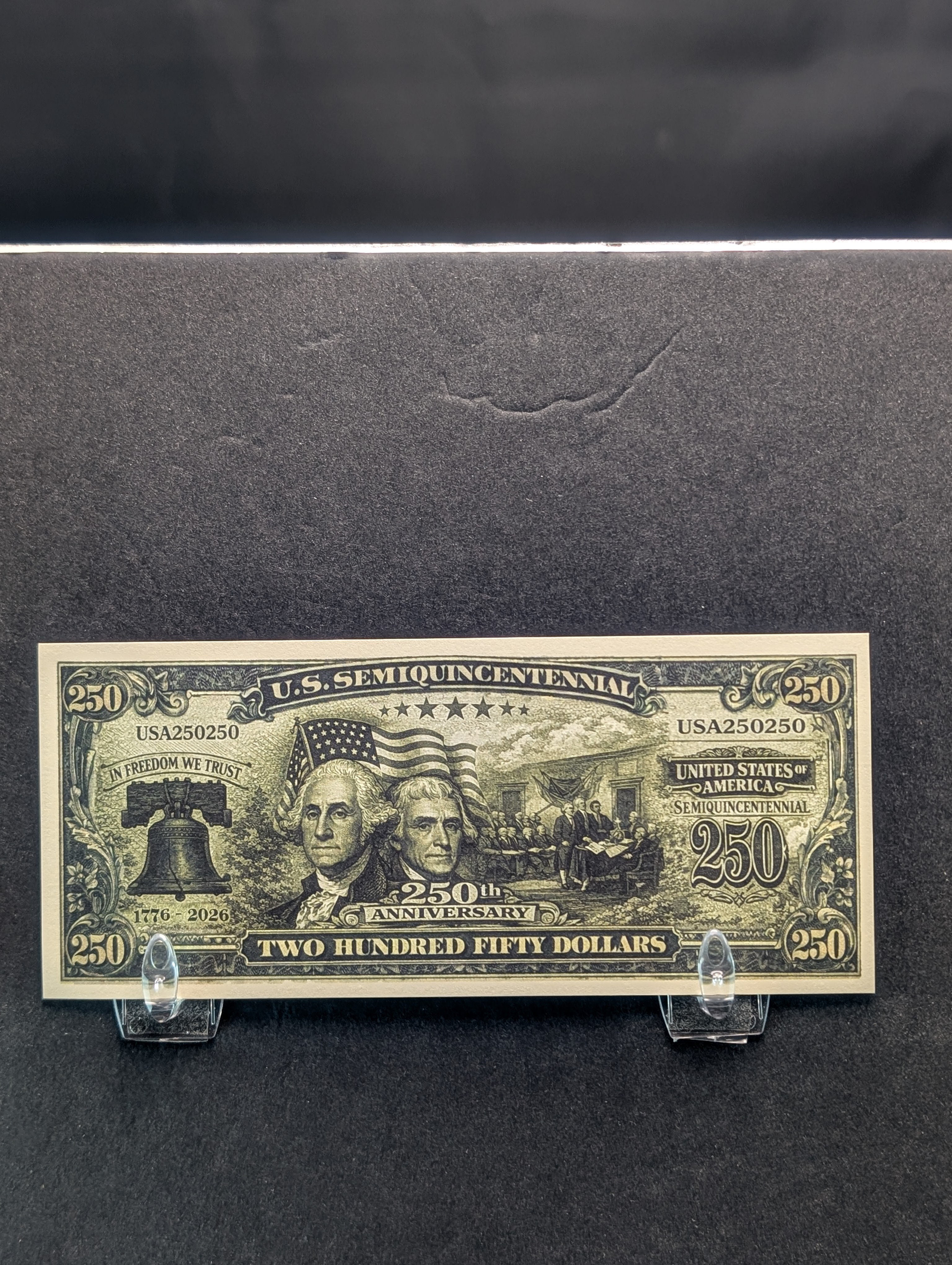 US Semiquincentennial $250 Novelty Note