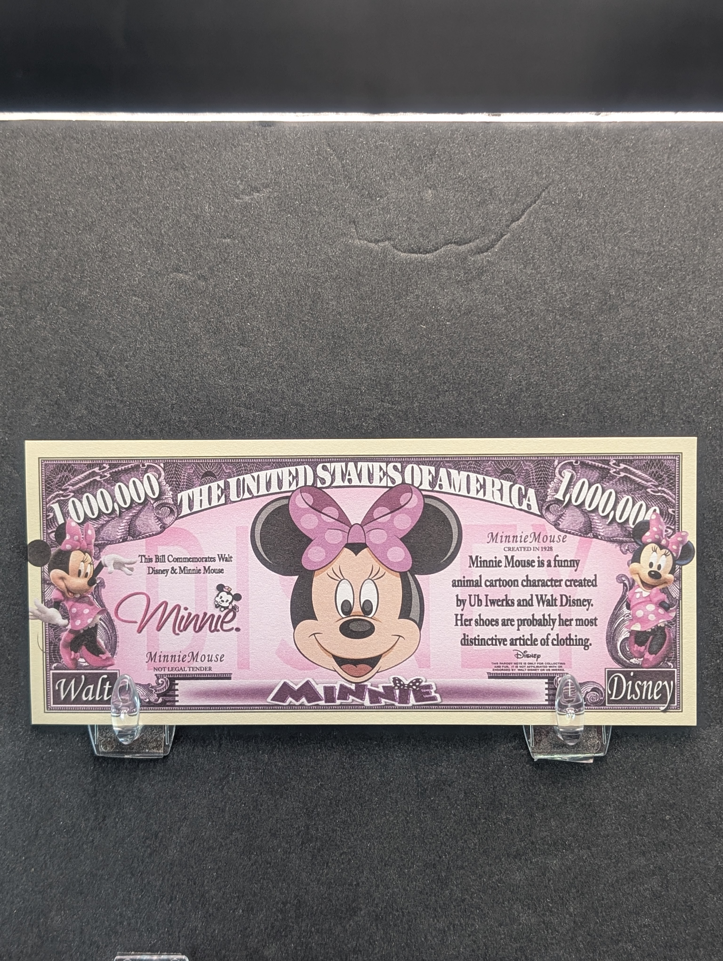 Disney Minnie Mouse 1 Million Dollar Novelty Note