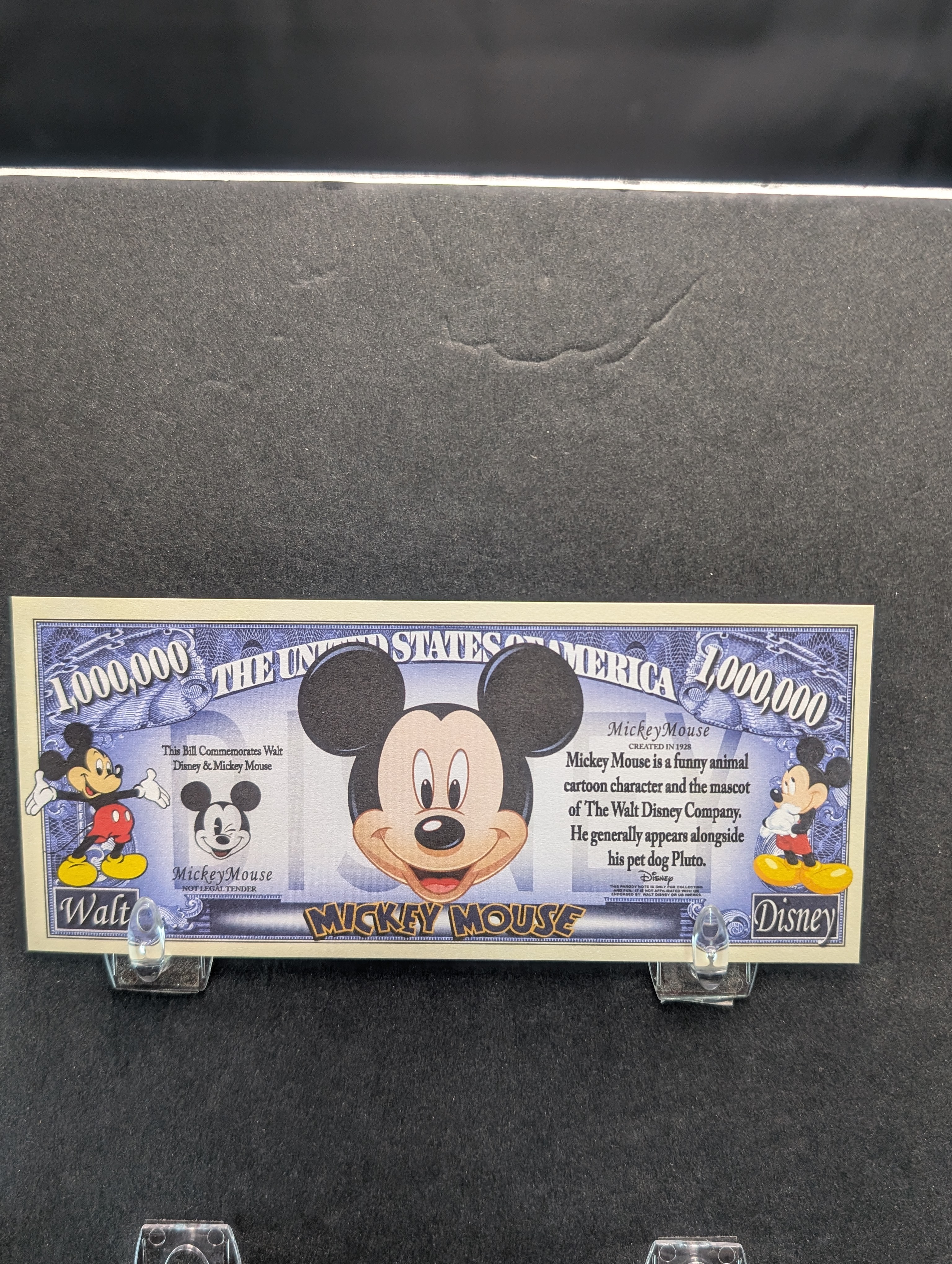 Disney Mickey Mouse 1 Million Dollar Novelty Note
