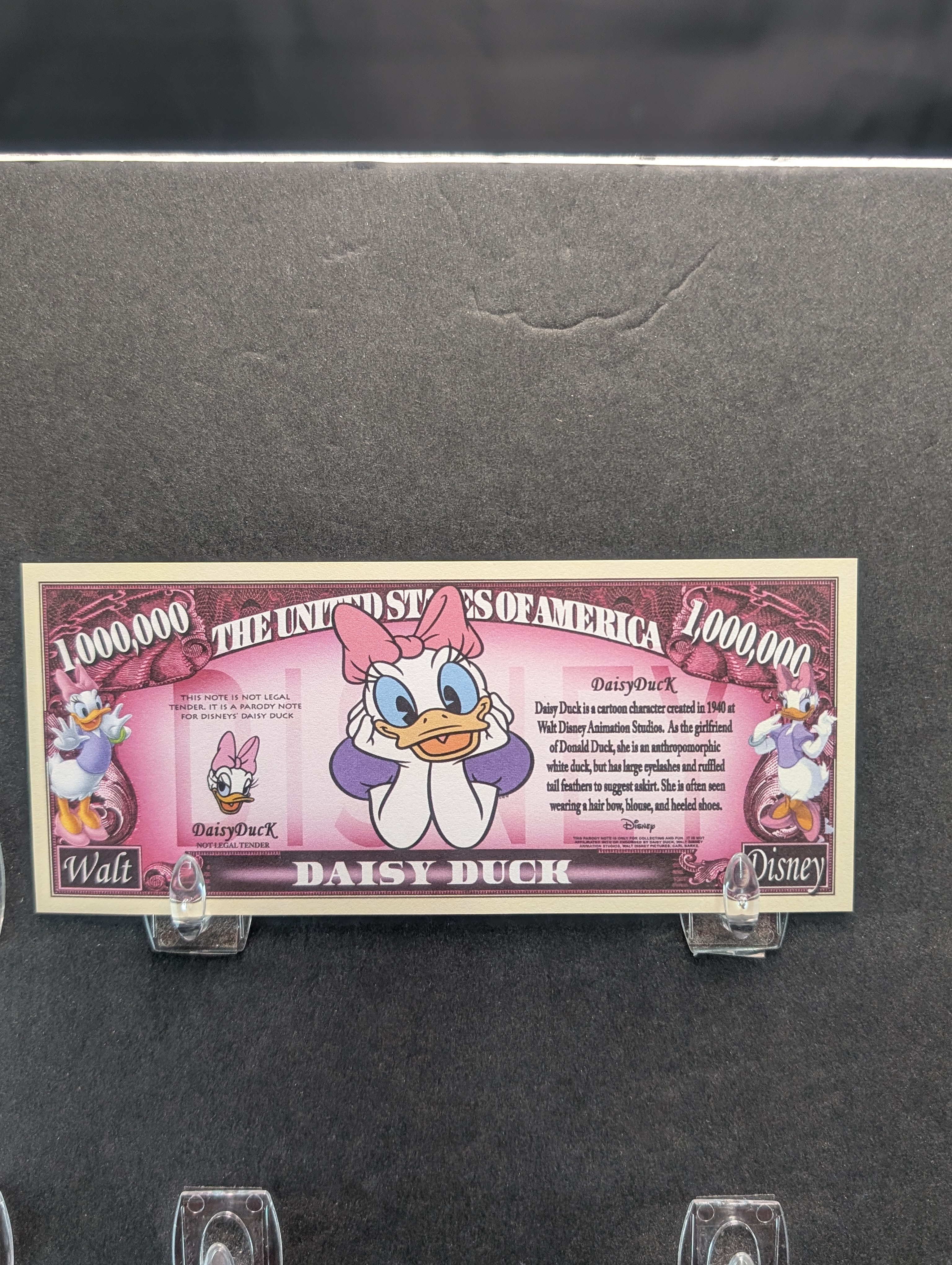Disney Daisy Duck 1 Million Dollar Novelty Note