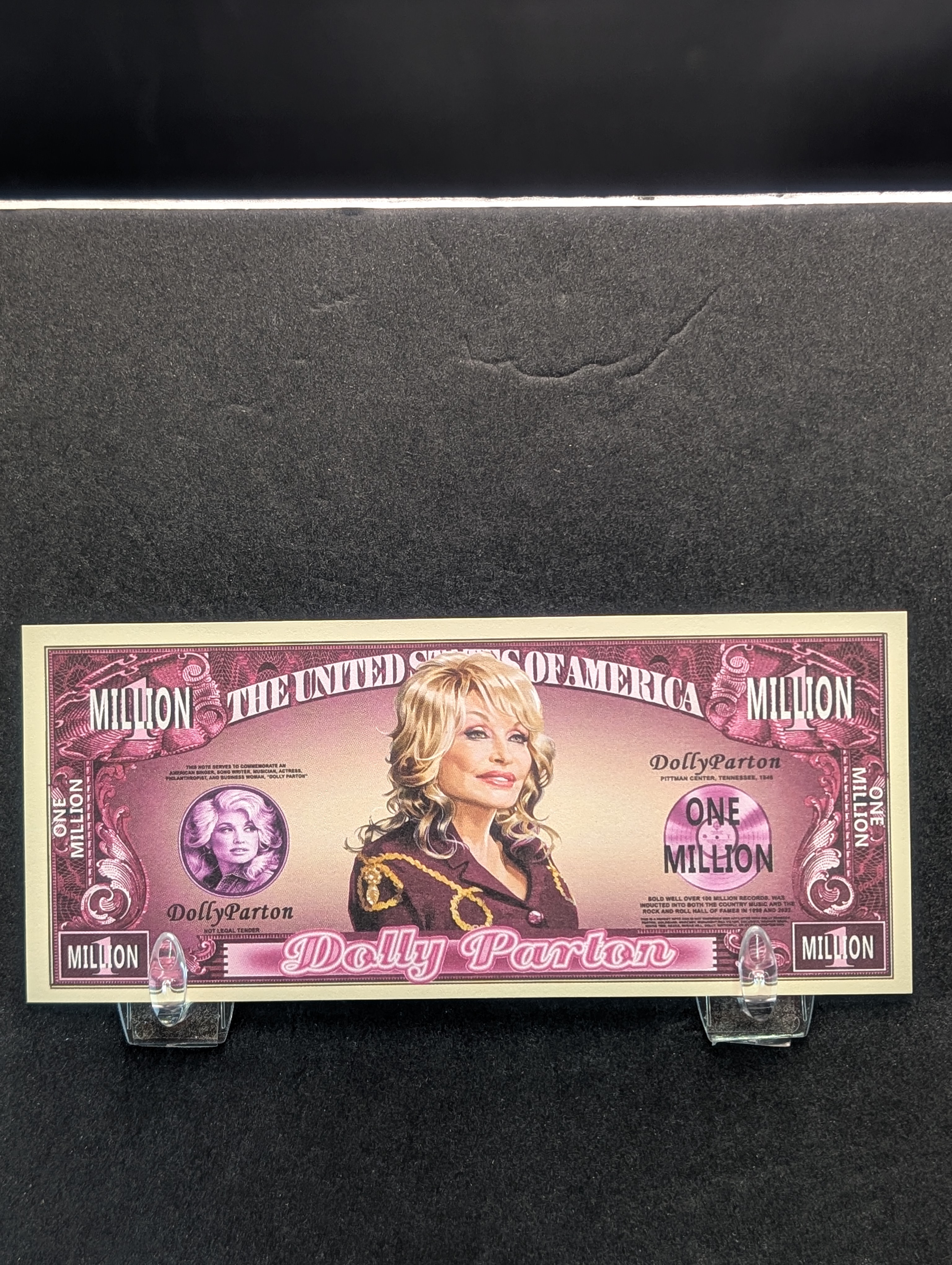 Dolly Parton 1 Million Dollar Novelty Note