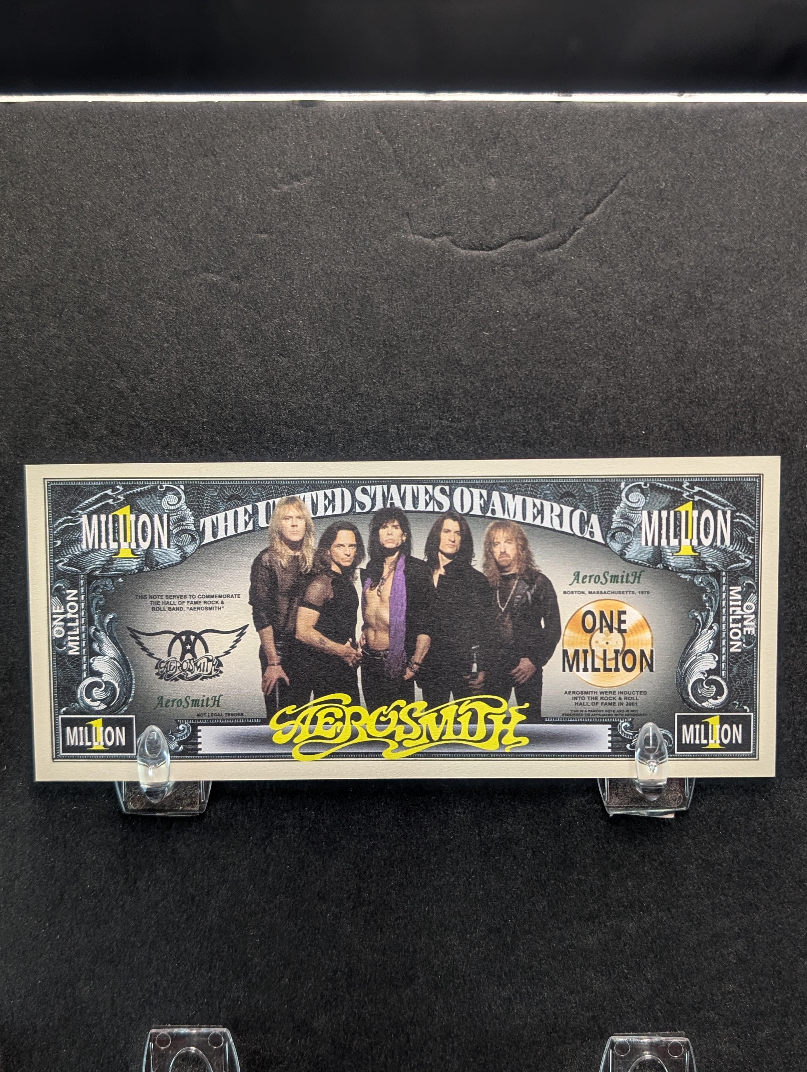 Aerosmith 1 Million Dollar Novelty Note