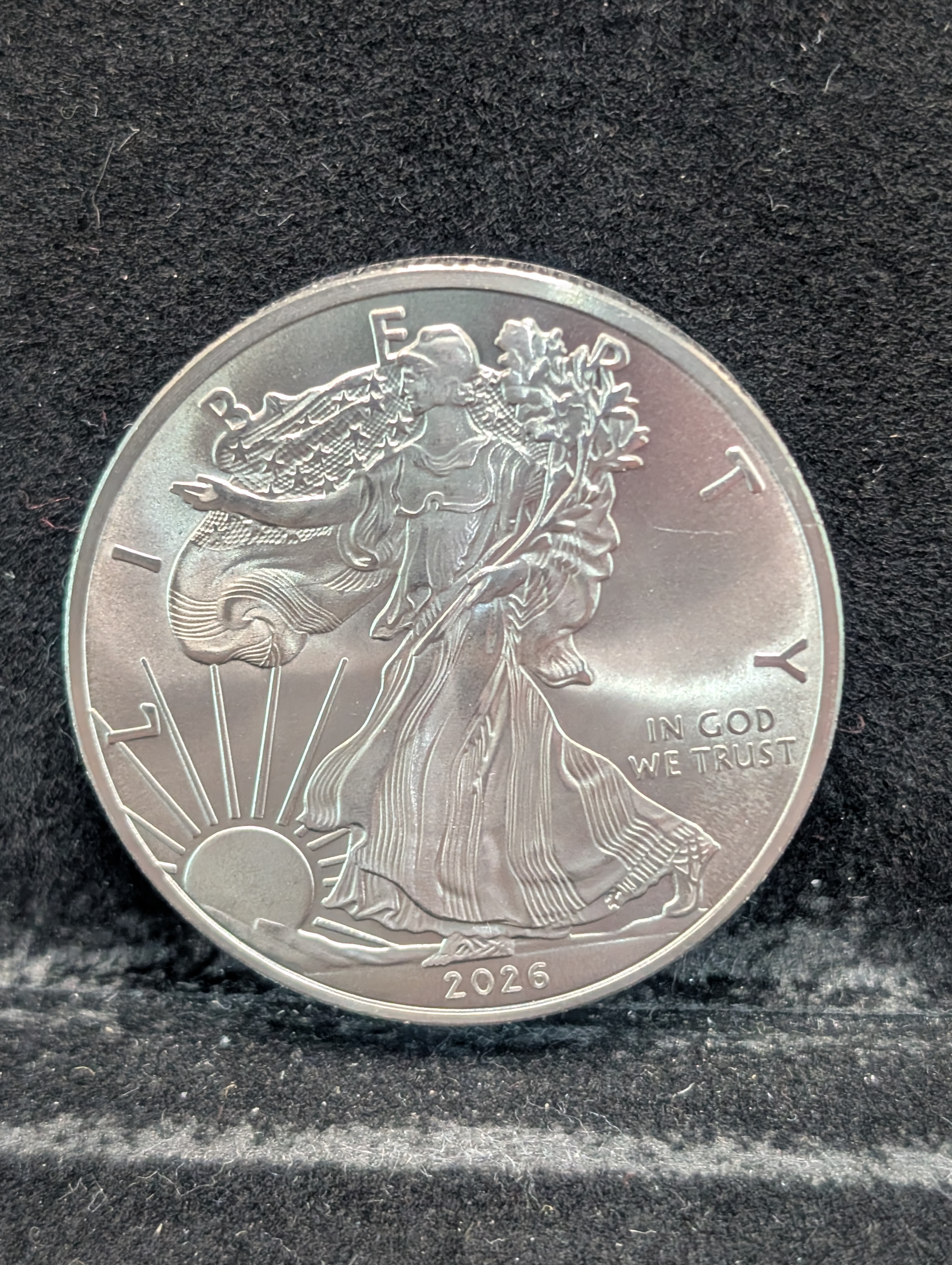 2026 One Troy Ounce .999 Fine Titanium Round, American Eagle Style with COA