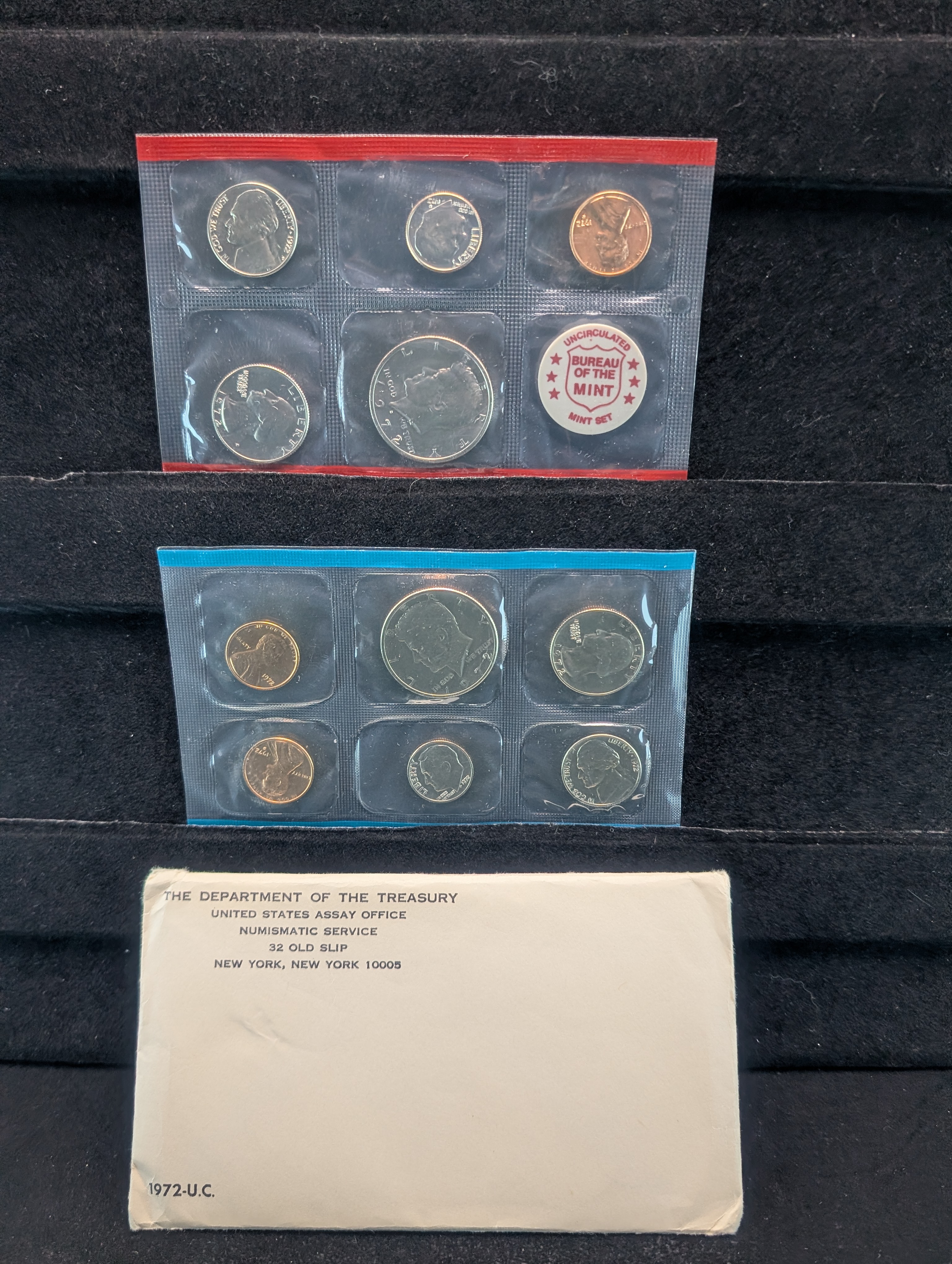 1972-P&D Unc. U.S. Mint Set and 1972-S Lincoln Cent