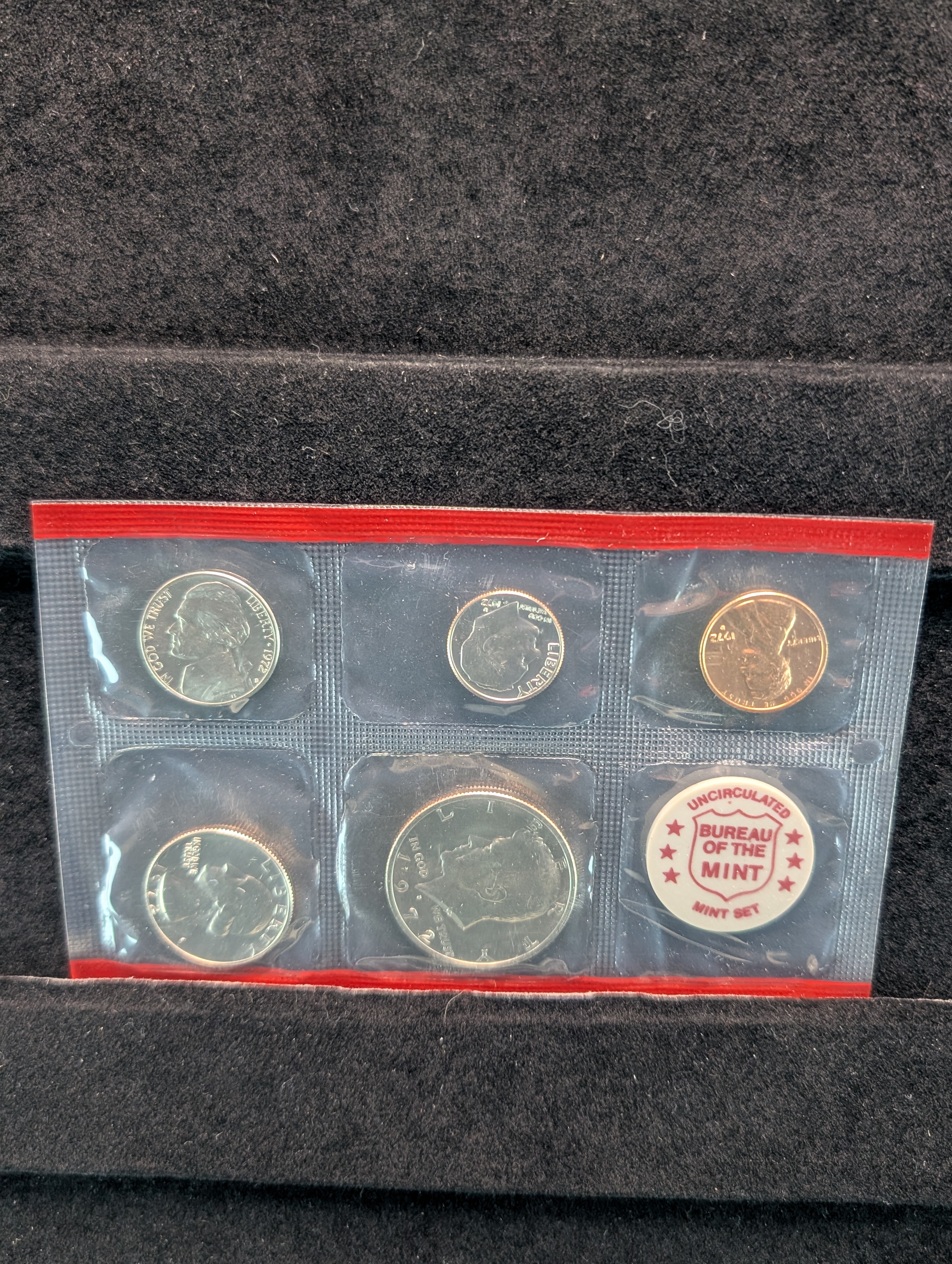 1972-P&D Unc. U.S. Mint Set and 1972-S Lincoln Cent