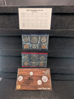 1985-P&D Unc. U.S. Mint Set in OGP w/ COA. 1985-P&amp;D Unc. U.S. Mint Set in OGP w/ 