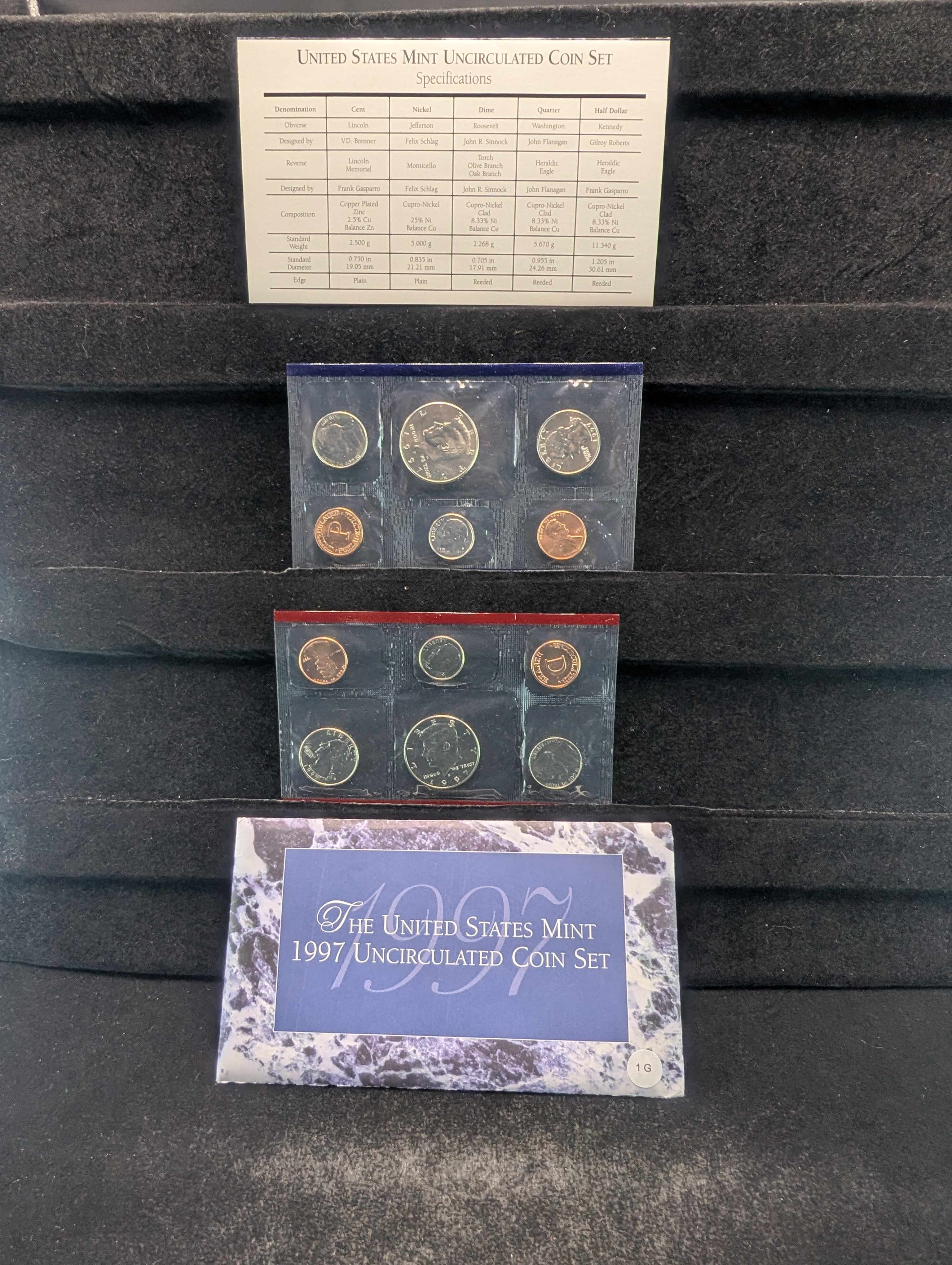1997-P&D Unc. U.S. Mint Set in OGP w/ COA