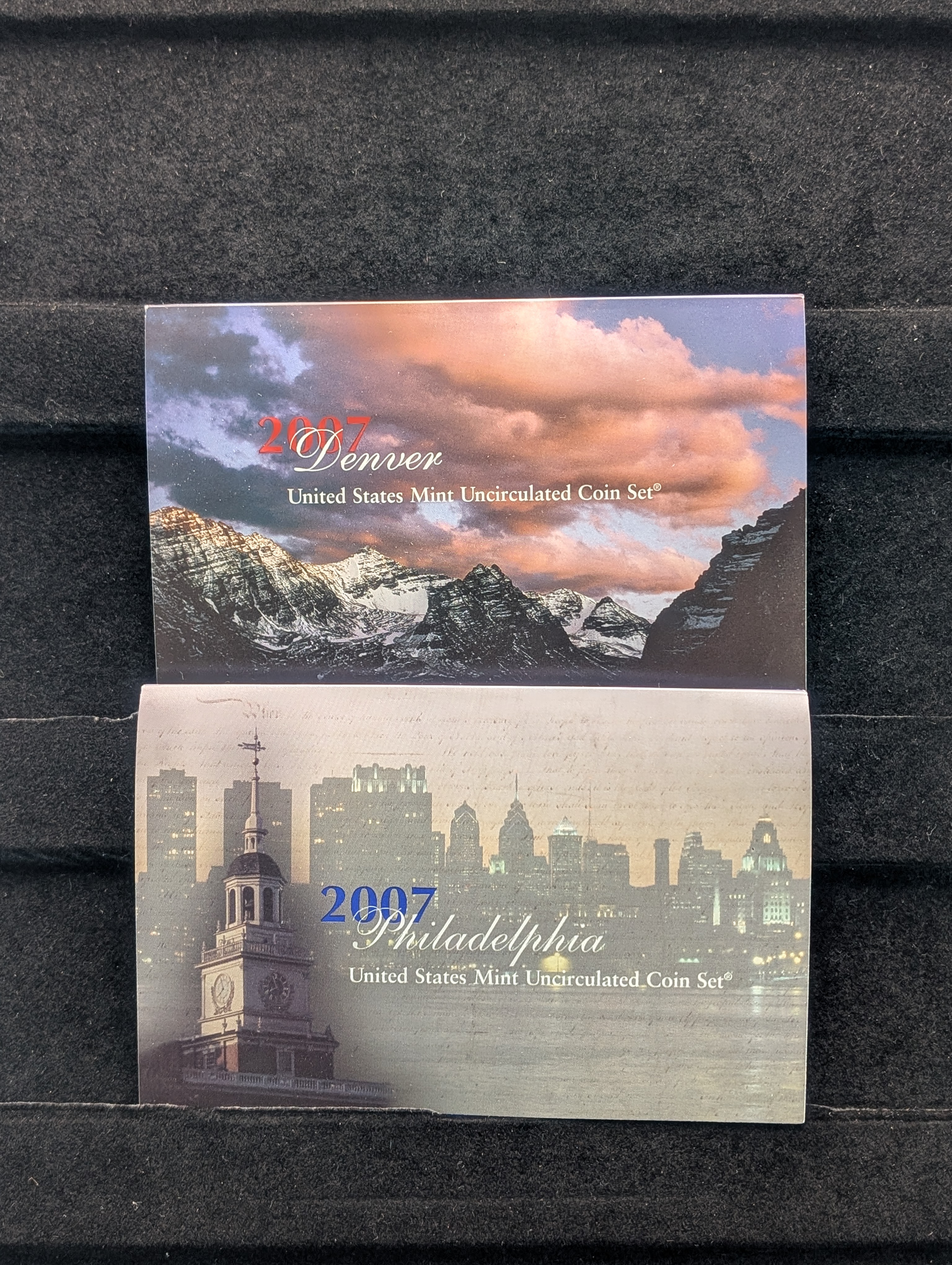 Unopened 2007-P&D Unc. U.S. Mint Set with State Quarters and Presidential Dollars in OGP w/ COA