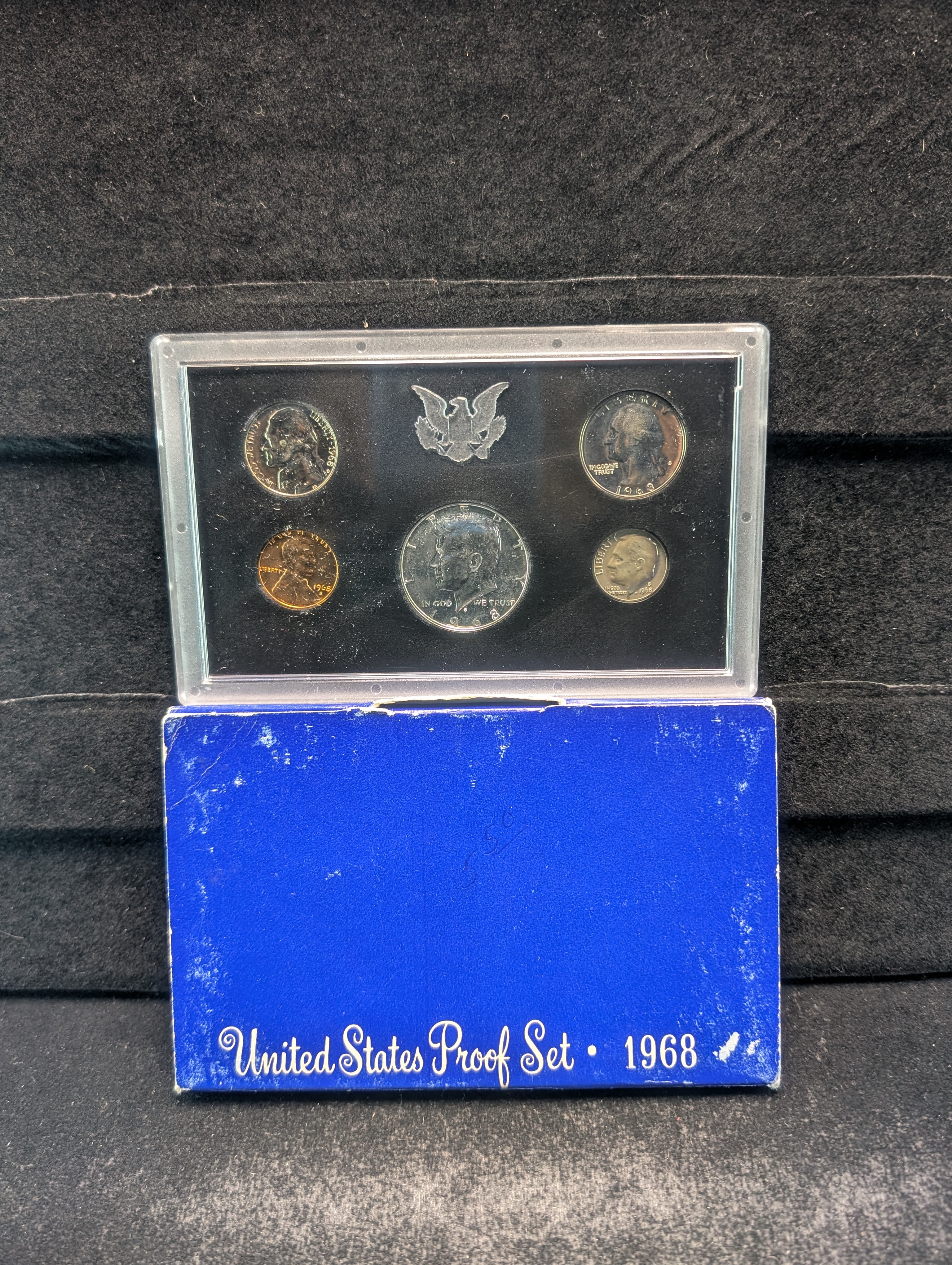1968-S U.S. Proof Set in OGP - Includes 40% Silver Kennedy Half Dollar