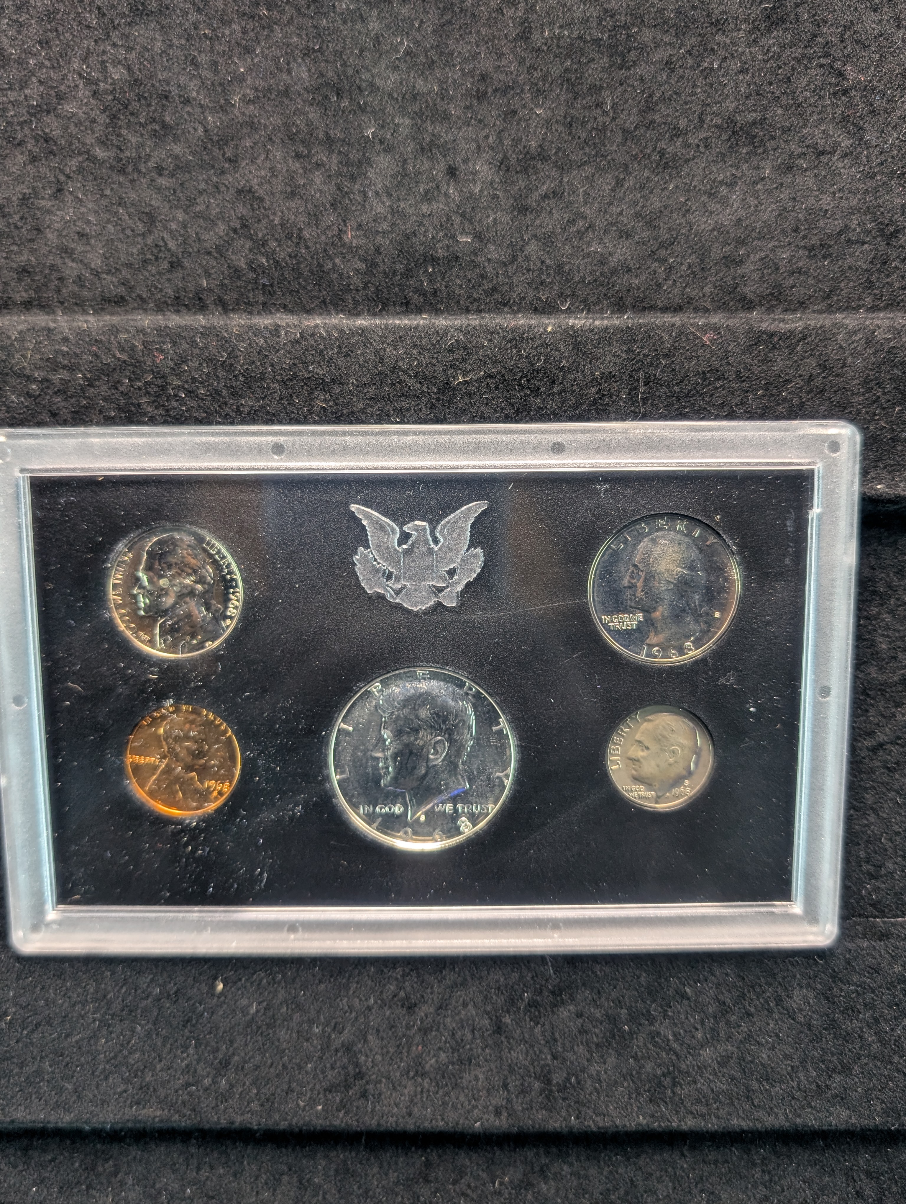 1968-S U.S. Proof Set in OGP - Includes 40% Silver Kennedy Half Dollar