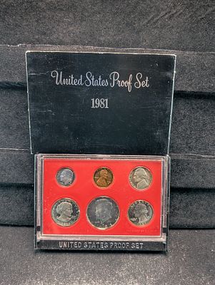1981-S U.S. Proof Set in OGP, Clear S Condition PLEASE NOTE Some coins may have a grade on the 