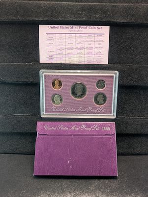 1988-S U.S. Proof Set in OGP w/COA Condition PLEASE NOTE Some coins may have a grade on the 