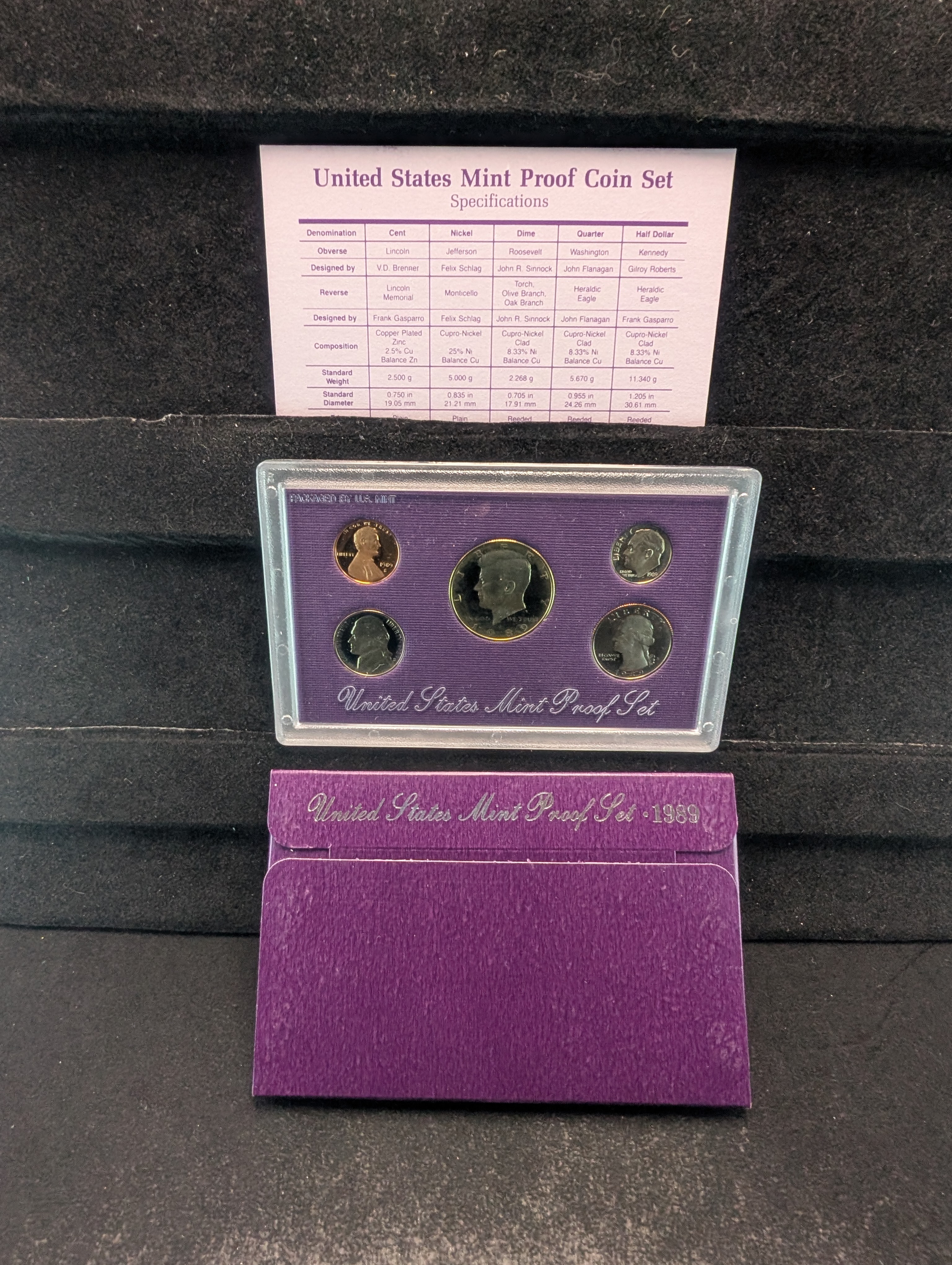 1989-S U.S. Proof Set in OGP w/COA