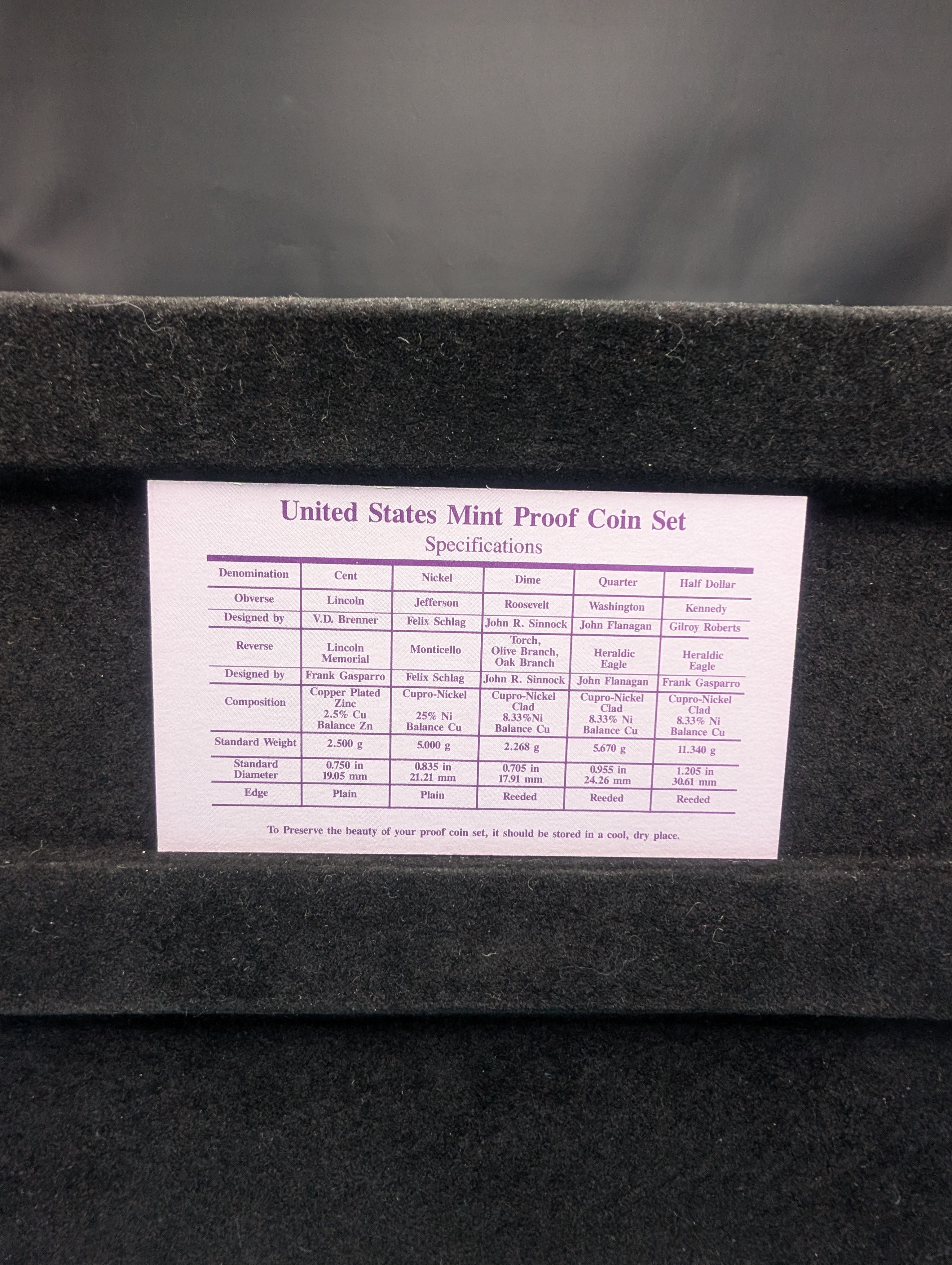 1993-S U.S. Proof Set in OGP w/COA