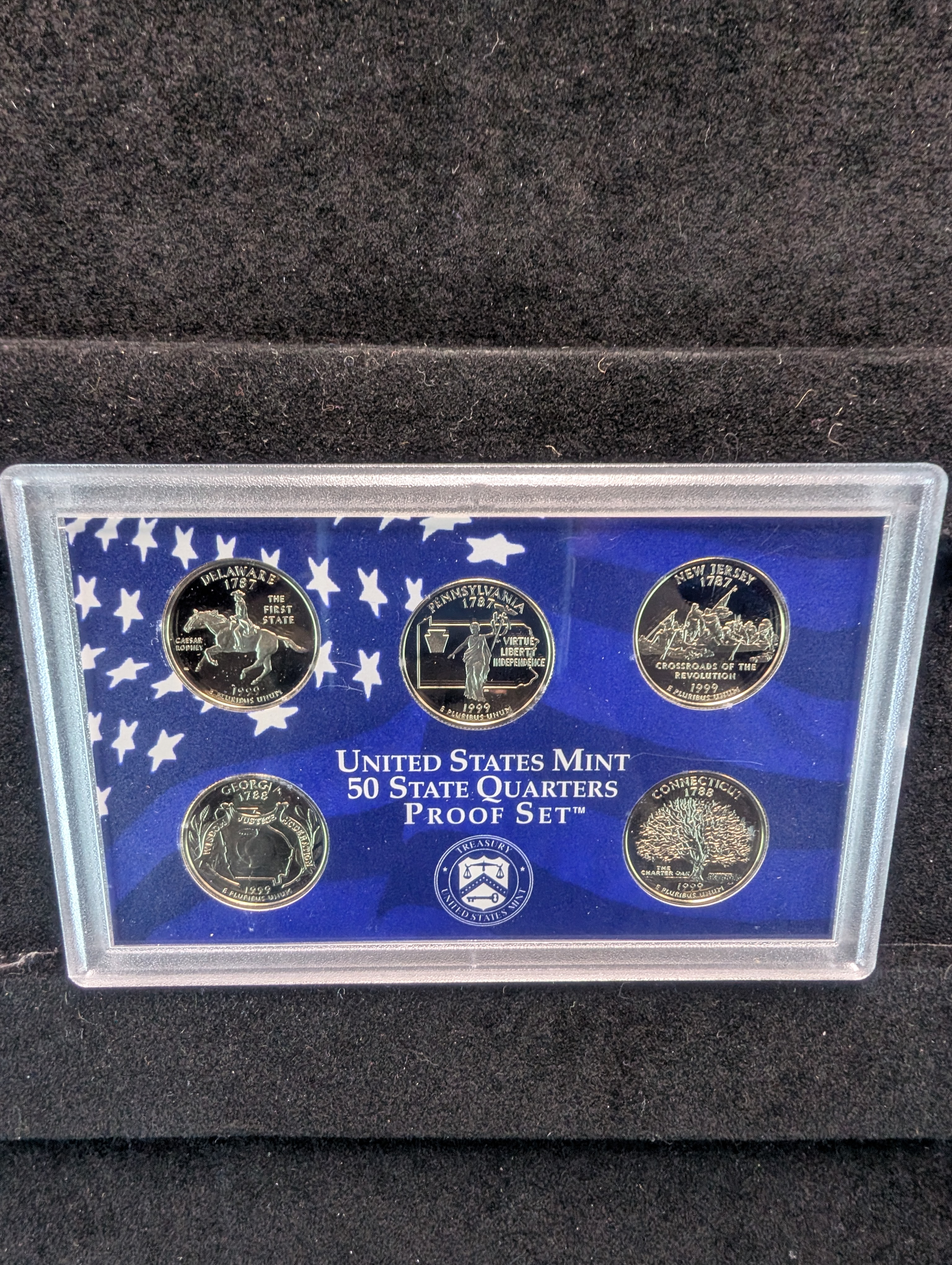 1999-S U.S Mint Proof Set with State Quarters in OGP w/ COA