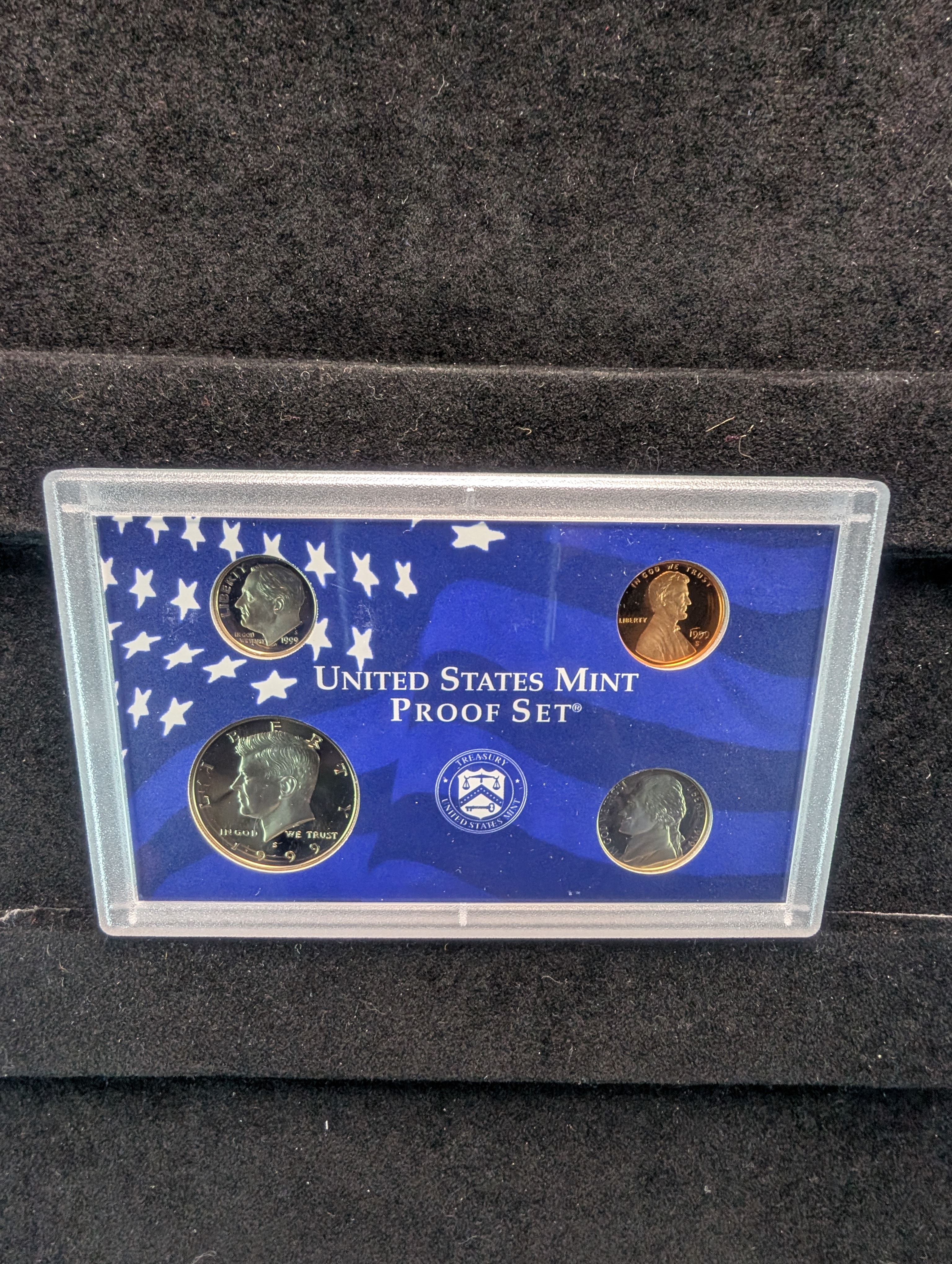 1999-S U.S Mint Proof Set with State Quarters in OGP w/ COA