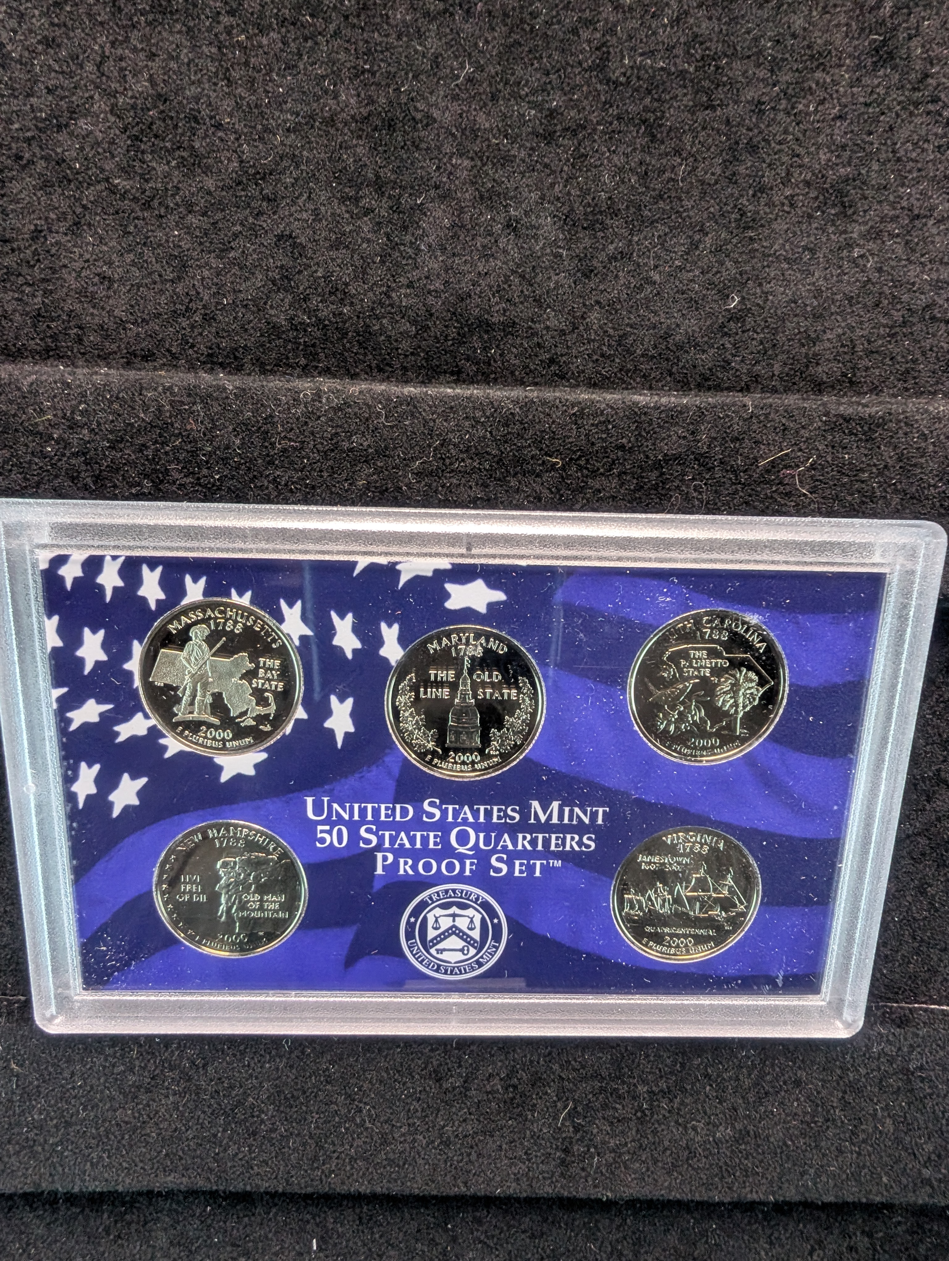 2000-S U.S Mint Proof Set with State Quarters in OGP w/ COA