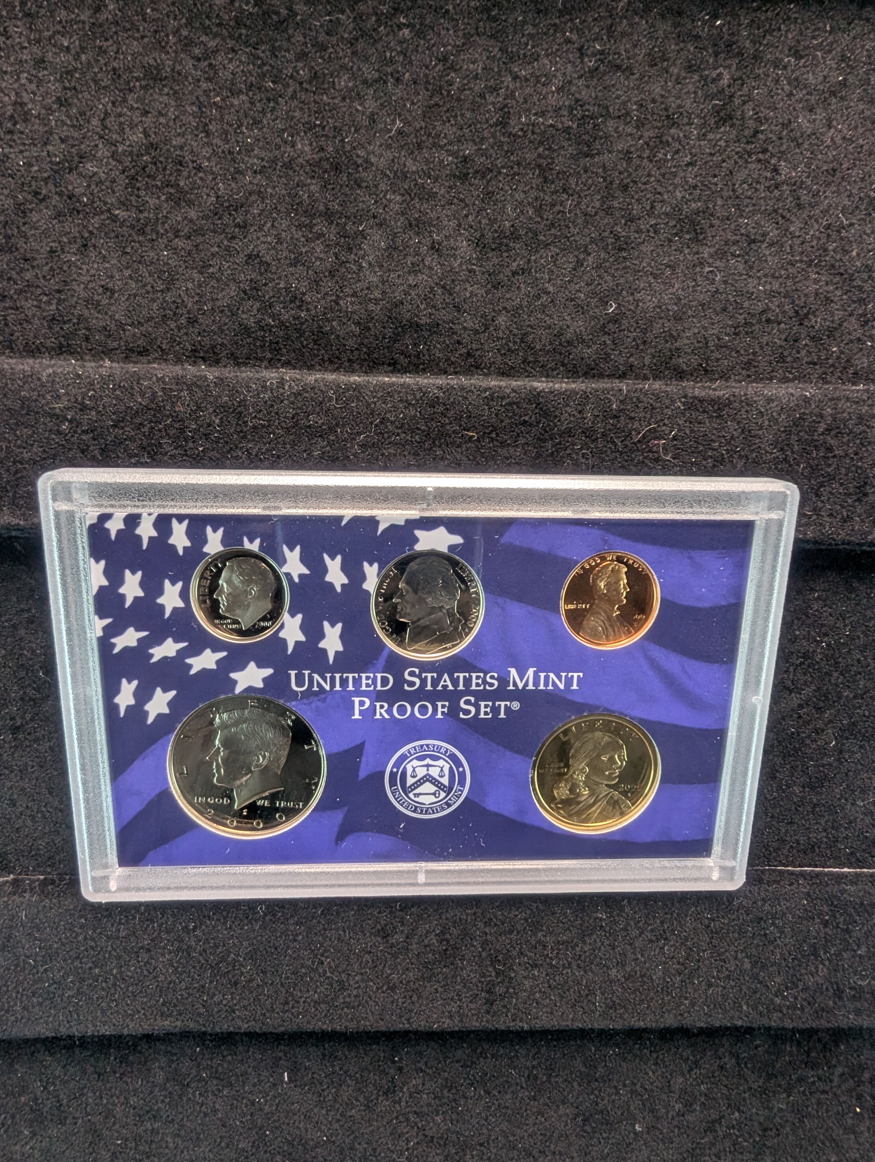 2000-S U.S Mint Proof Set with State Quarters in OGP w/ COA