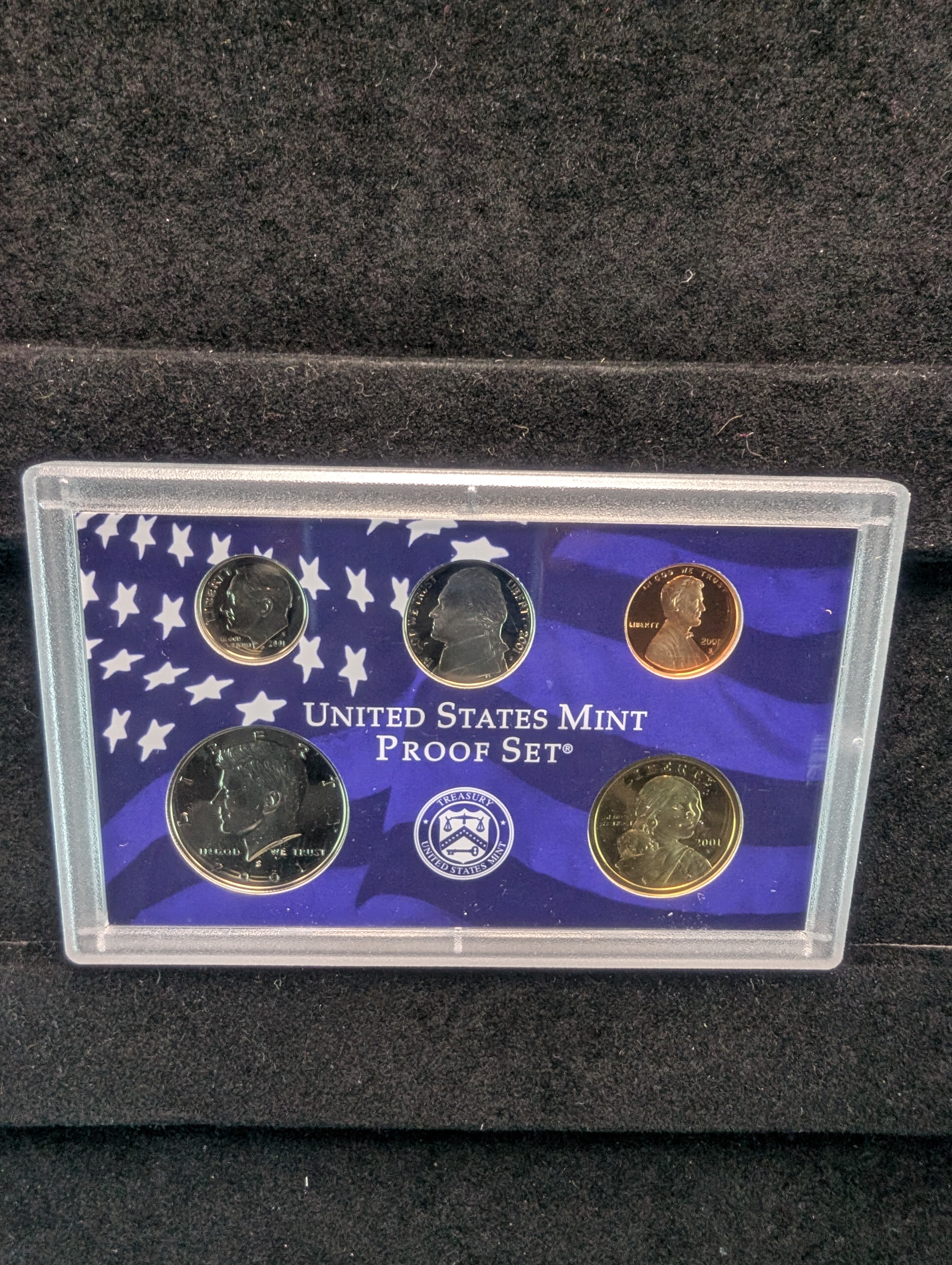 2001-S U.S Mint Proof Set with State Quarters in OGP w/ COA