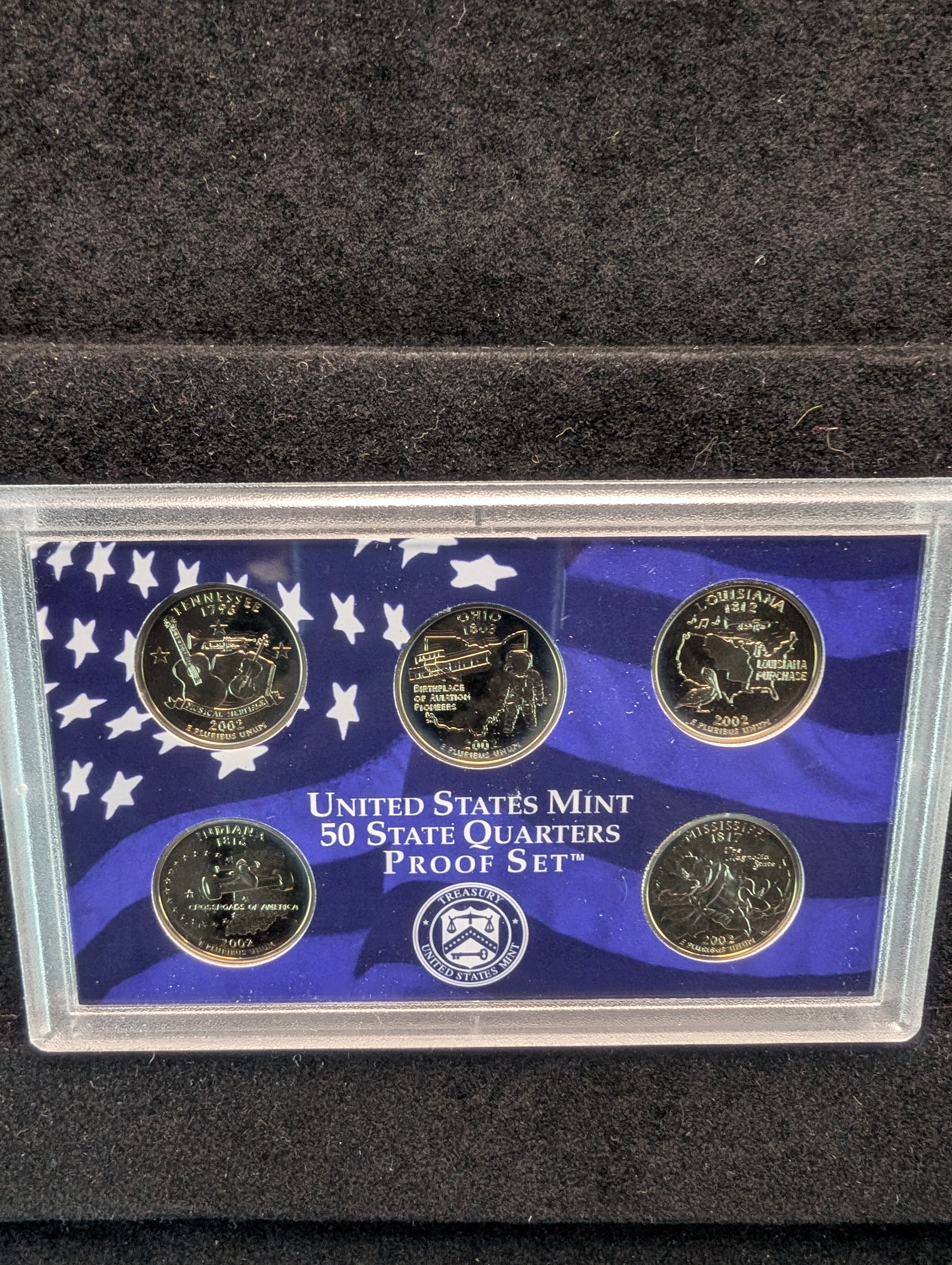 2002-S U.S Mint Proof Set with State Quarters in OGP w/ COA