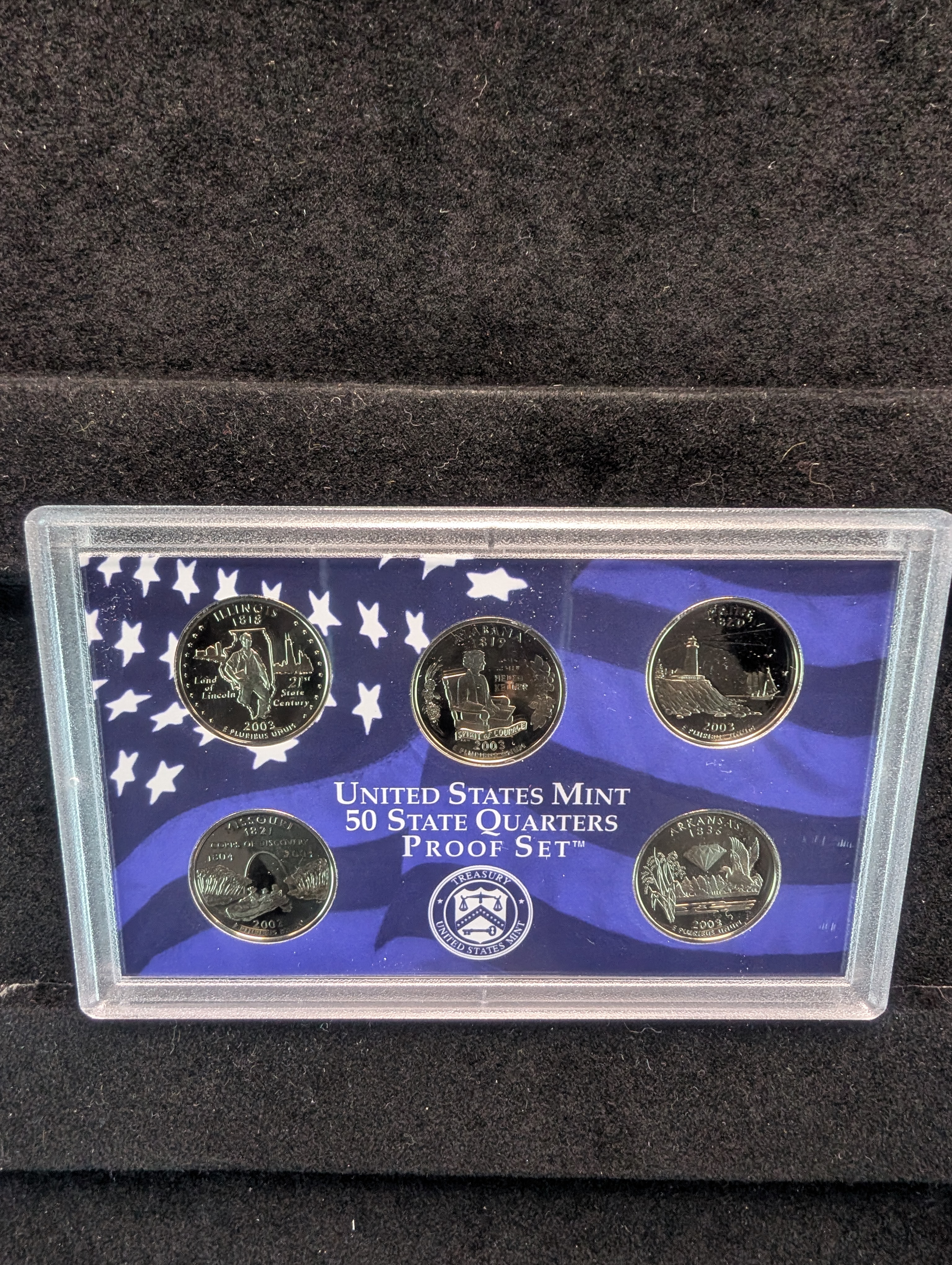 2003-S U.S Mint Proof Set with State Quarters in OGP w/ COA
