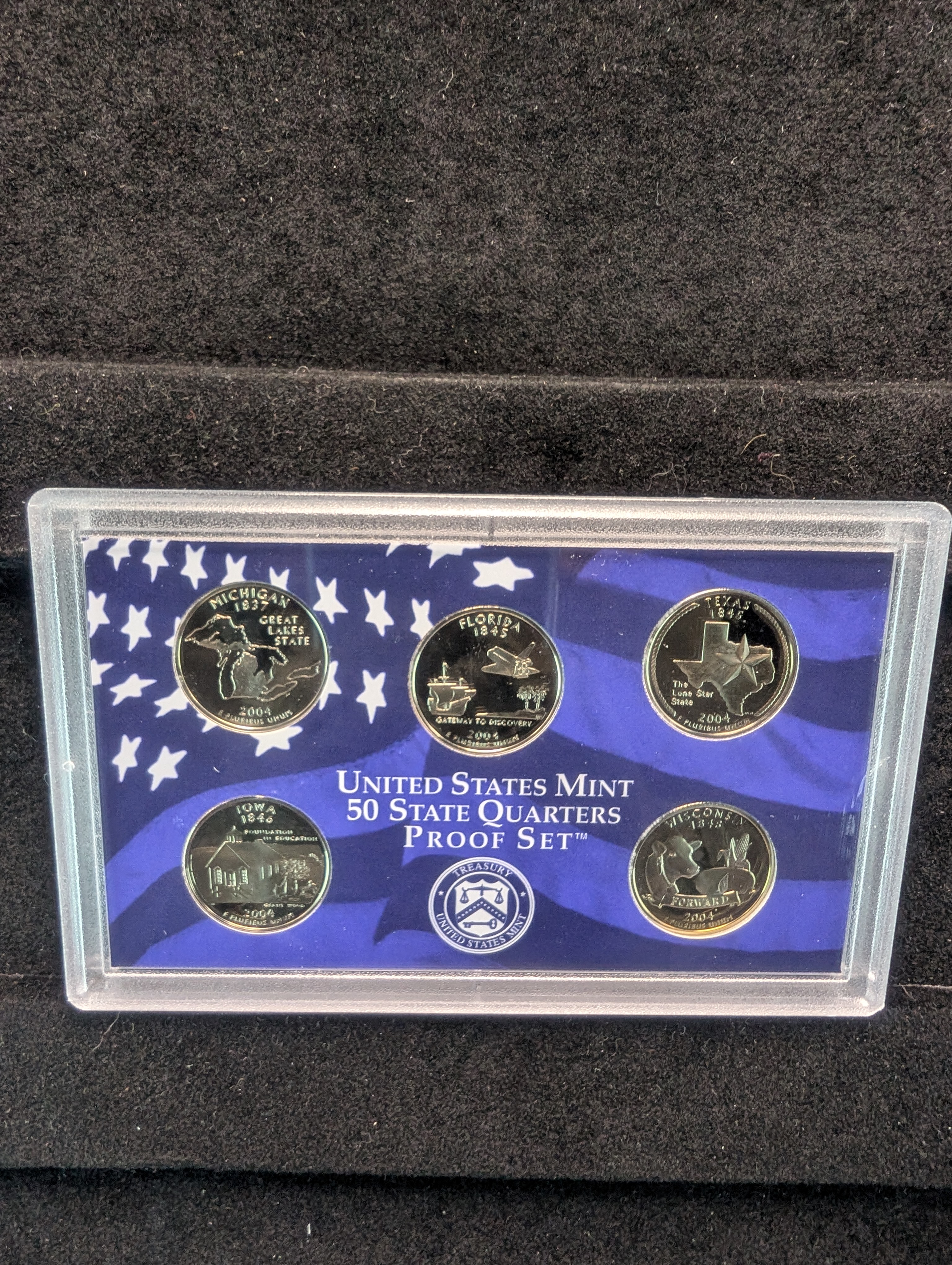 2004-S U.S Mint Proof Set with State Quarters in OGP w/ COA