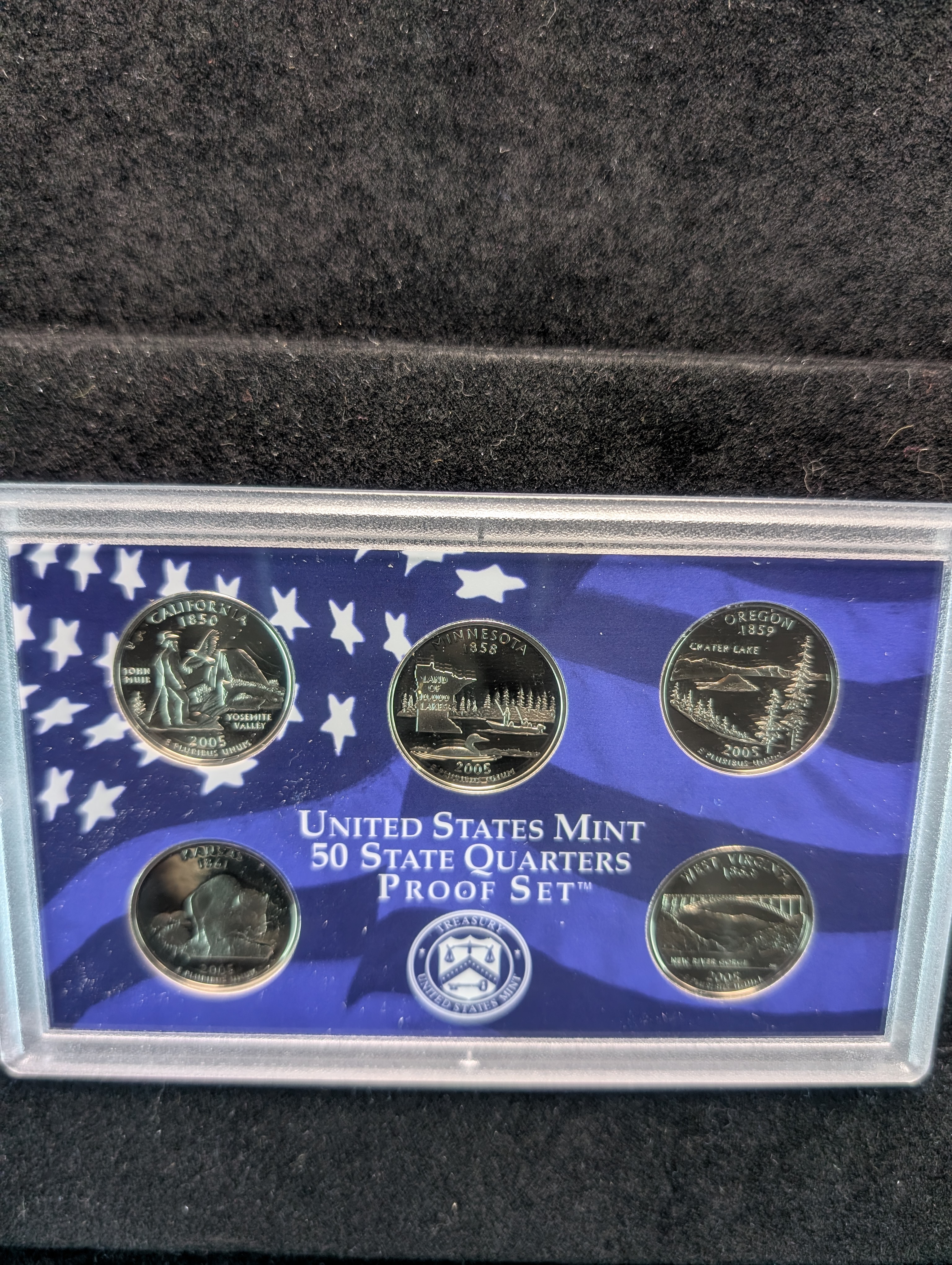 2005-S U.S Mint Proof Set with State Quarters in OGP w/ COA