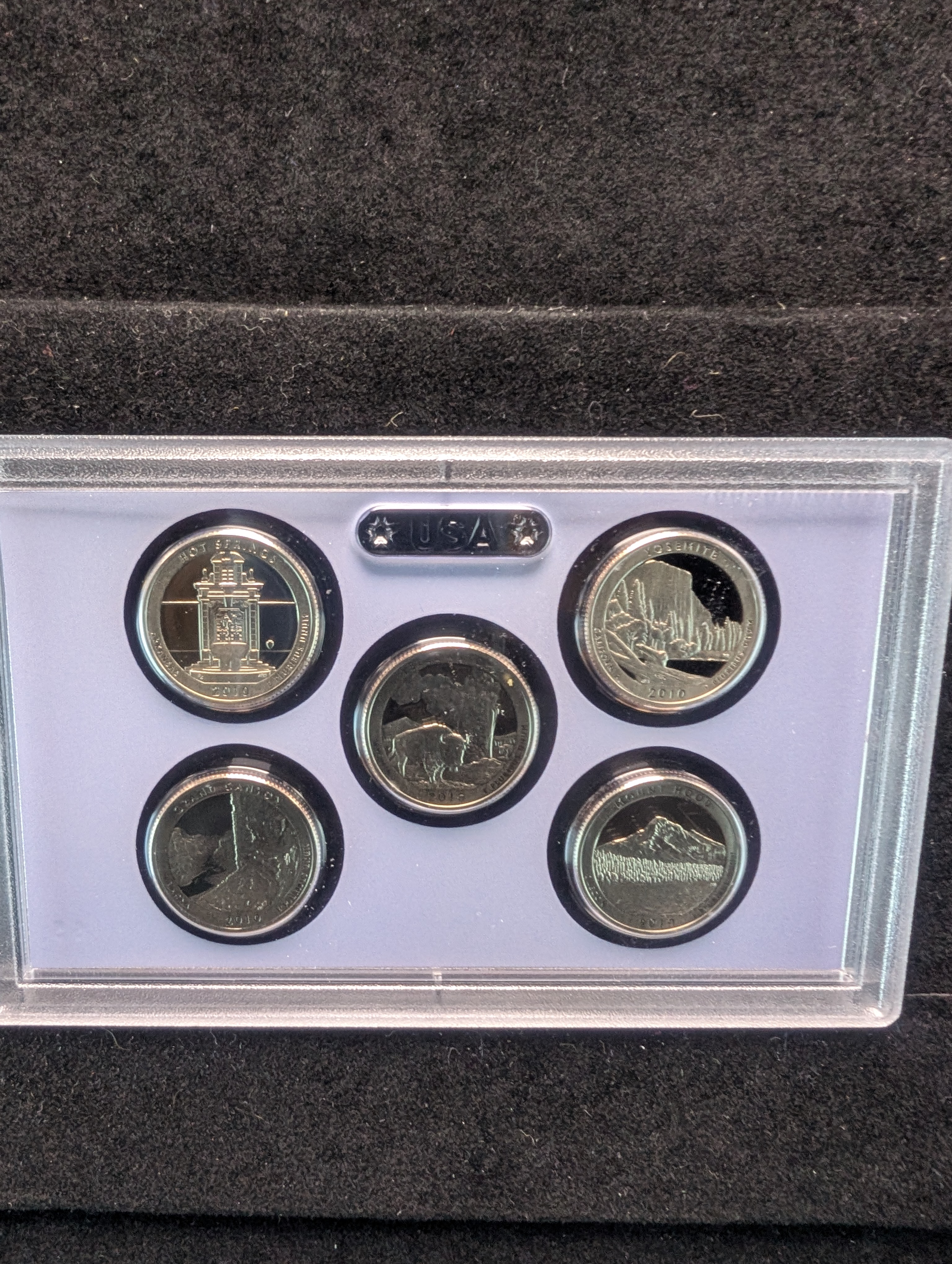 2010-S U.S Mint Proof Set with America The Beautiful Quarters and Presidential Dollars in OGP w/ COA