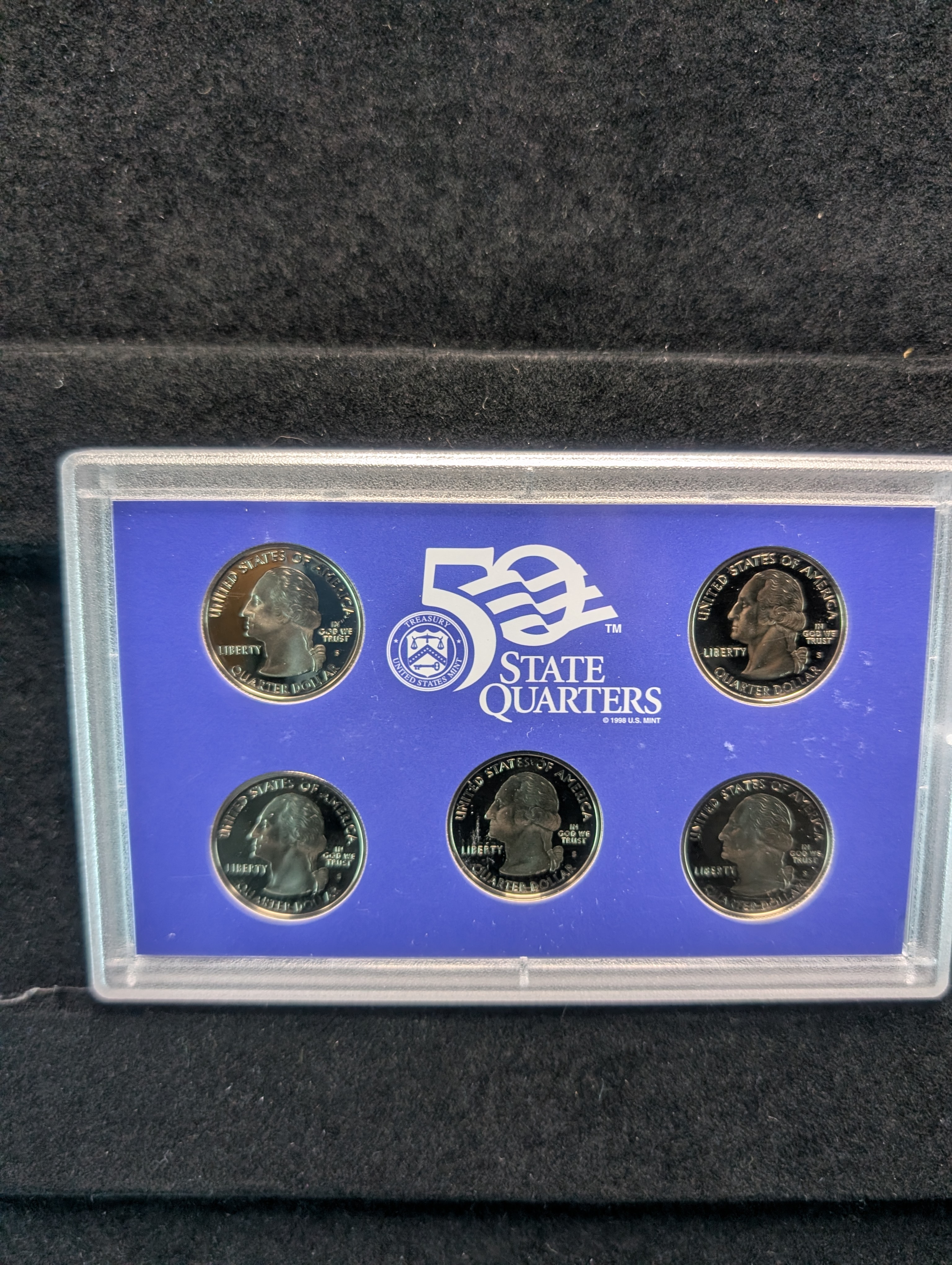 2004-S U.S. Mint Fifty State Quarters Proof Set In OGP With COA